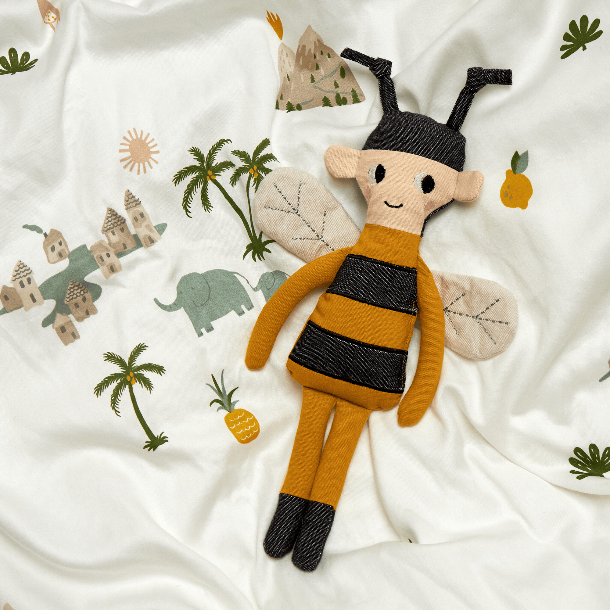 Puppen & Puppenwagen, Roommate, Blau – Besonderheit: aus 100% Bio-Baumwolle