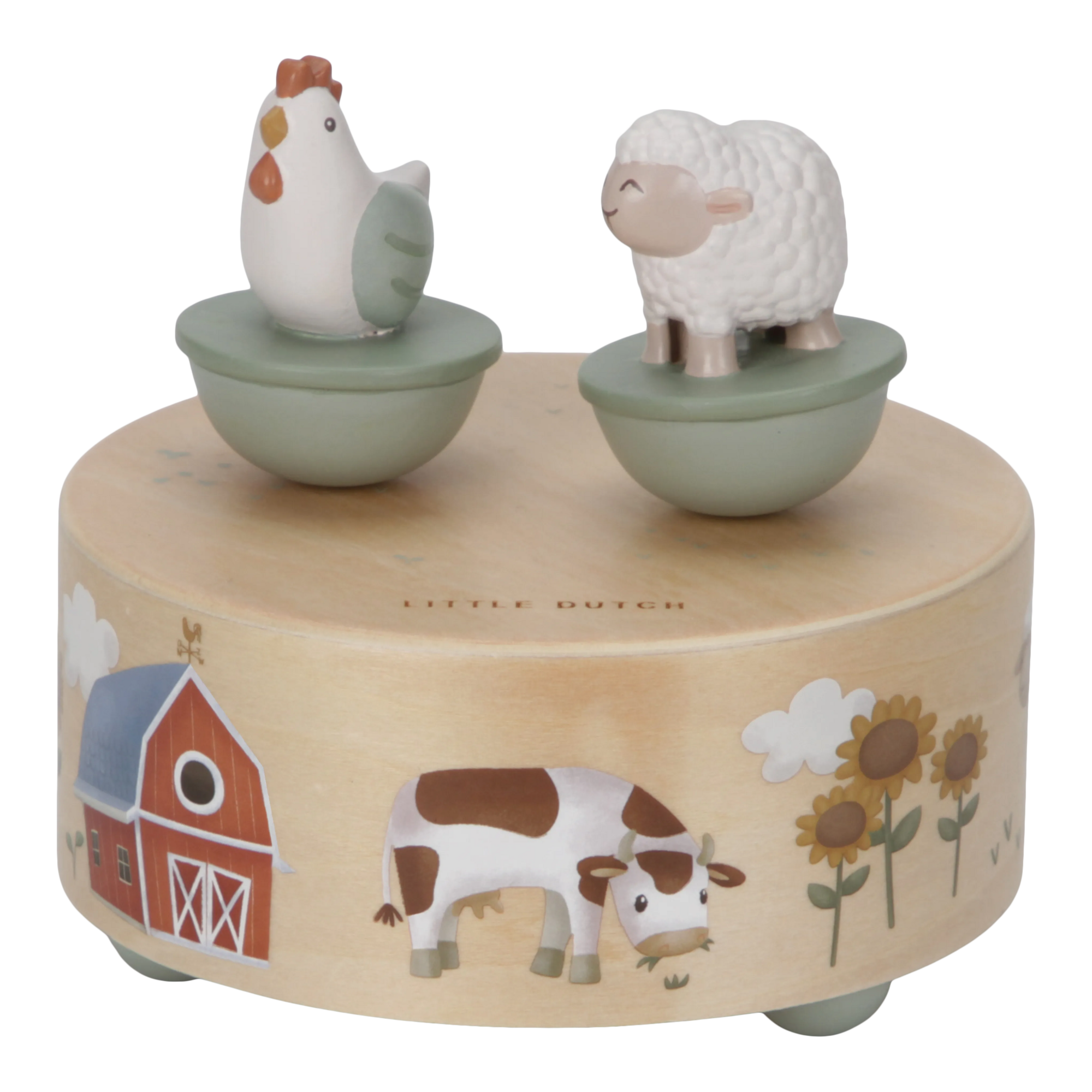 Spieluhren, LITTLE DUTCH, Grün – Besonderheit: spielt bezaubernde Melodie "Old MacDonald Had a Farm" 