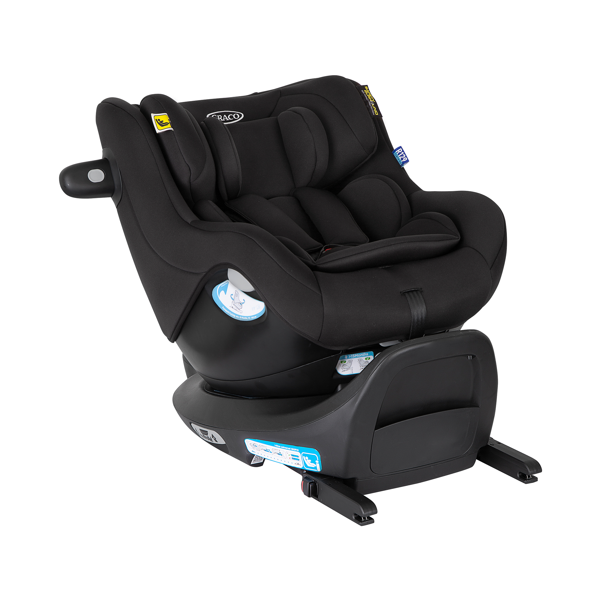 Reboarder 0-18 kg, Gruppe 0+/1, GRACO, Schwarz – Produktansicht
