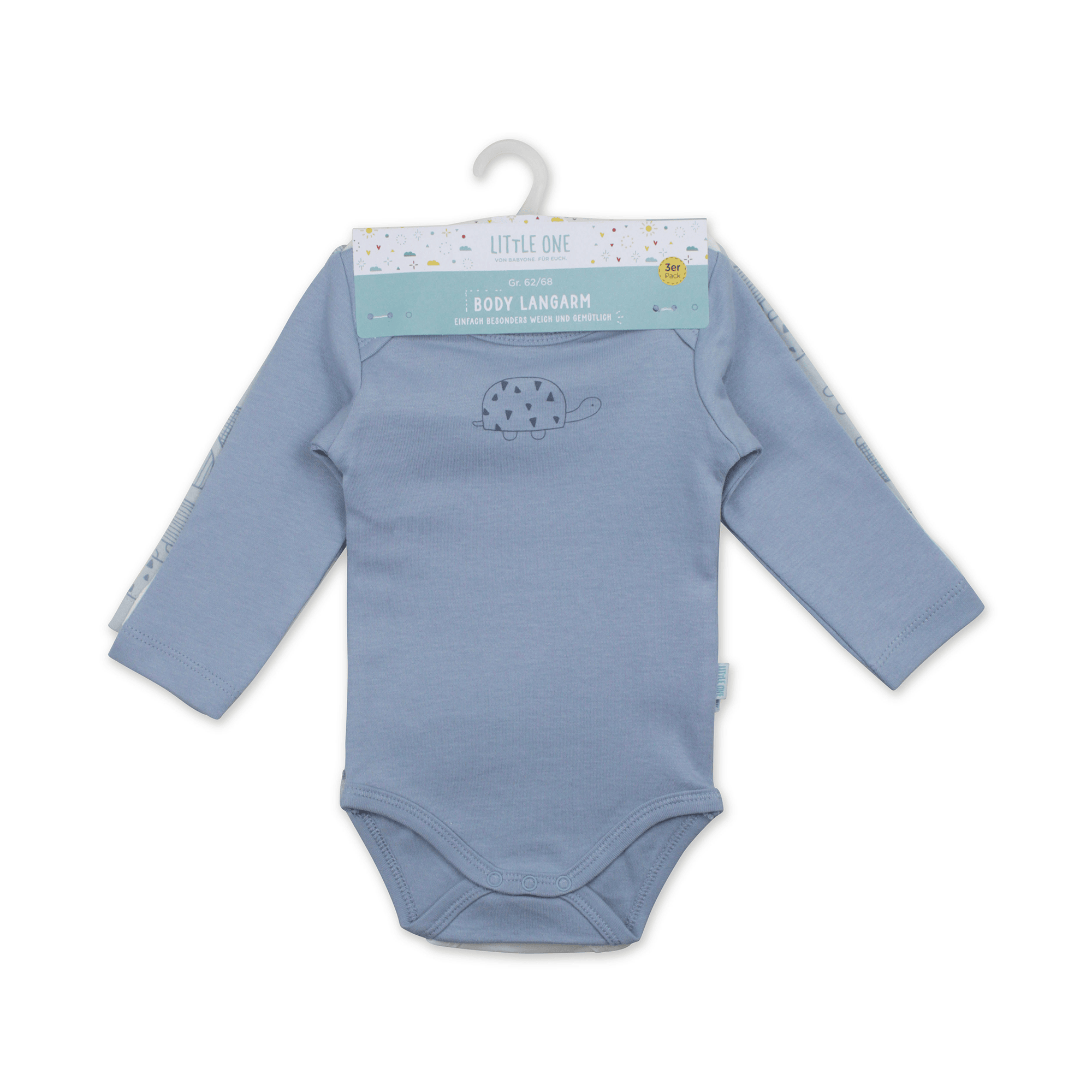 Langarmbodys, LITTLE ONE, Blau – Produktansicht