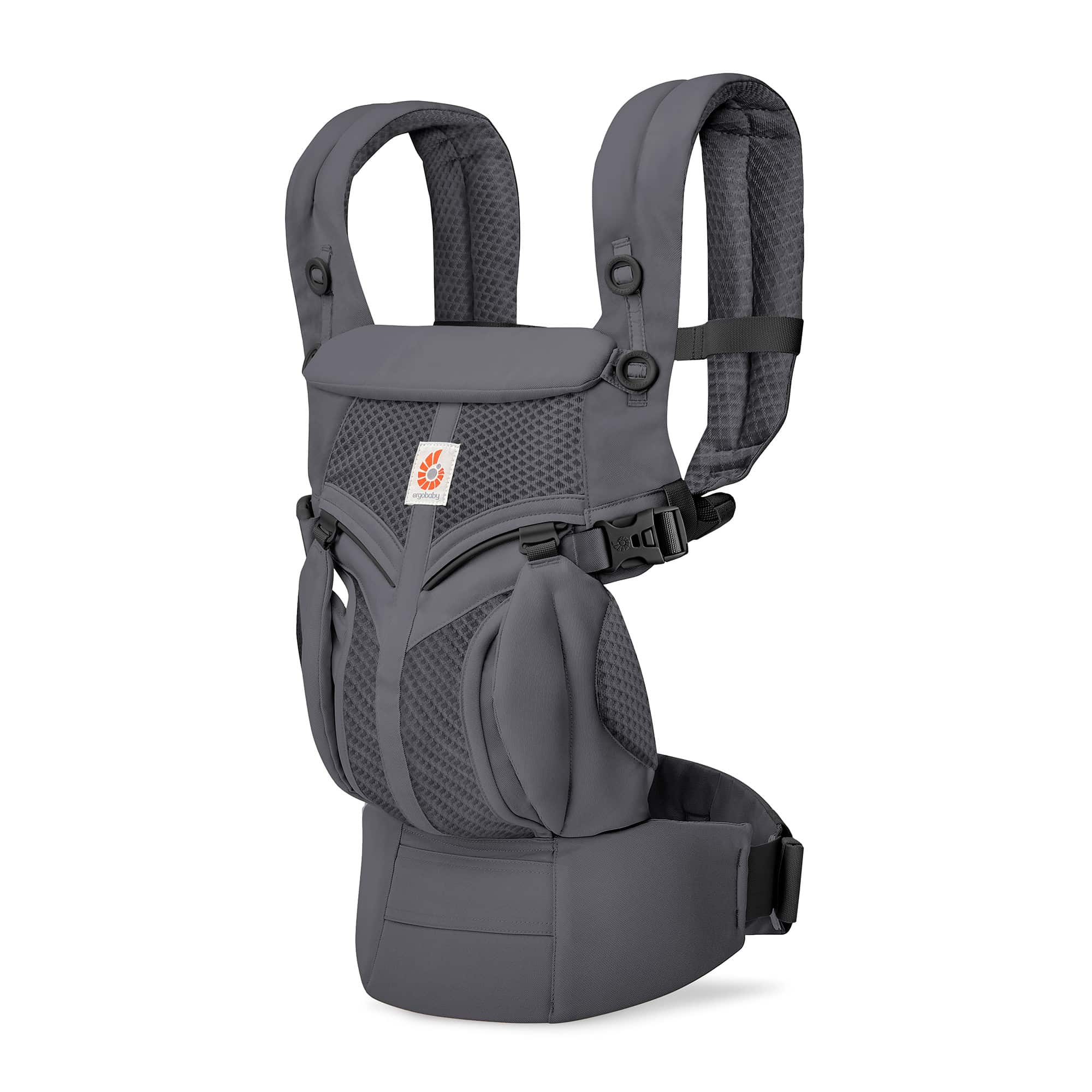 Babytragen, ERGObaby, Grau – Besonderheit: 4 ergonomische Tragepositionen (nach innen, nach außen, auf dem Rücken, auf der Hüfte)