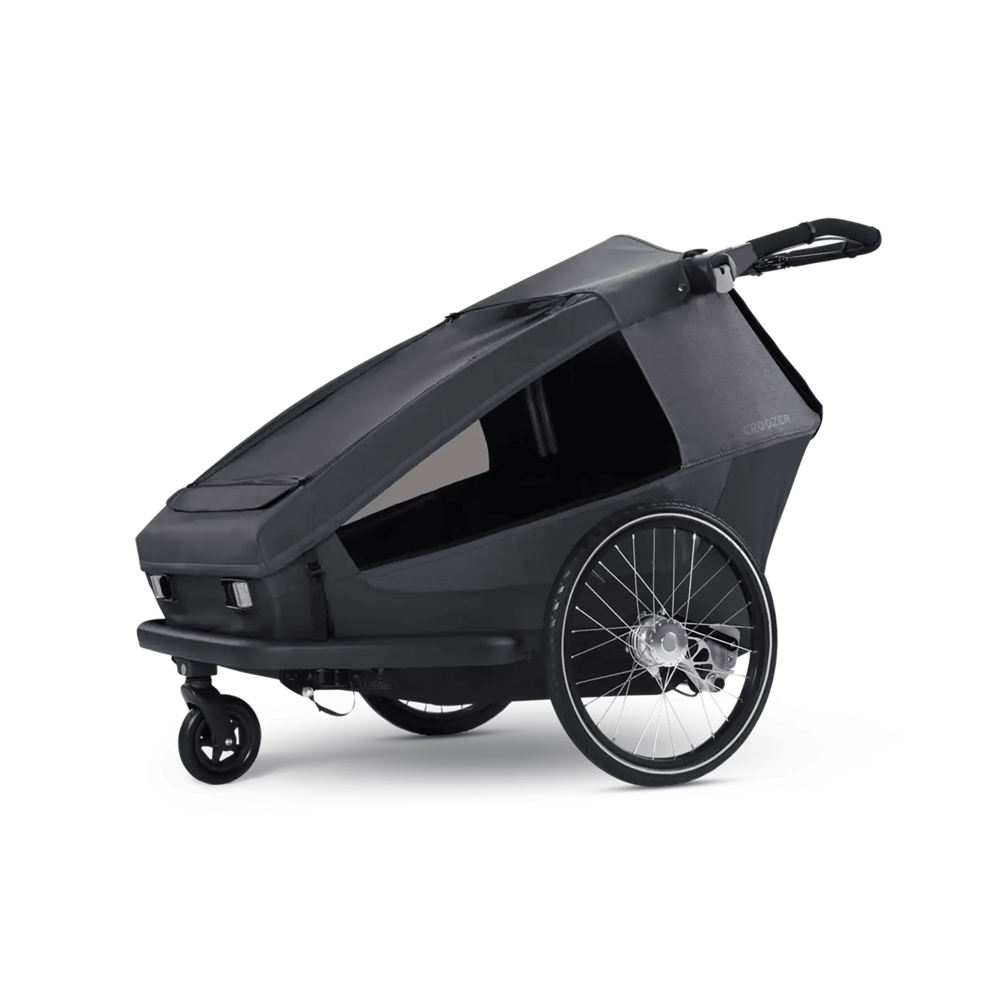 Fahrradanhänger, Croozer, Schwarz – Produktansicht