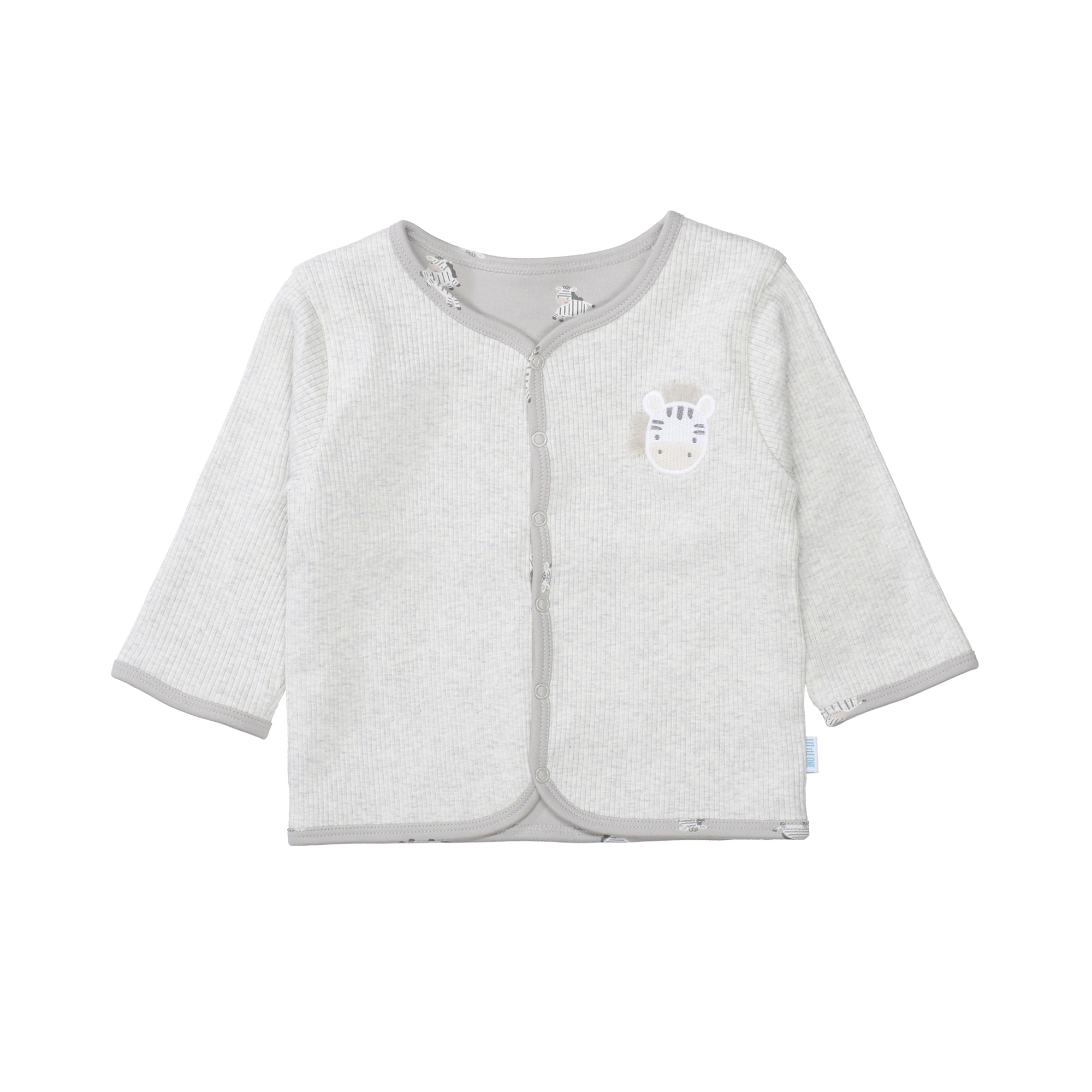 Wendejacken, LITTLE ONE, Grau – Besonderheit: aus 95% Baumwolle