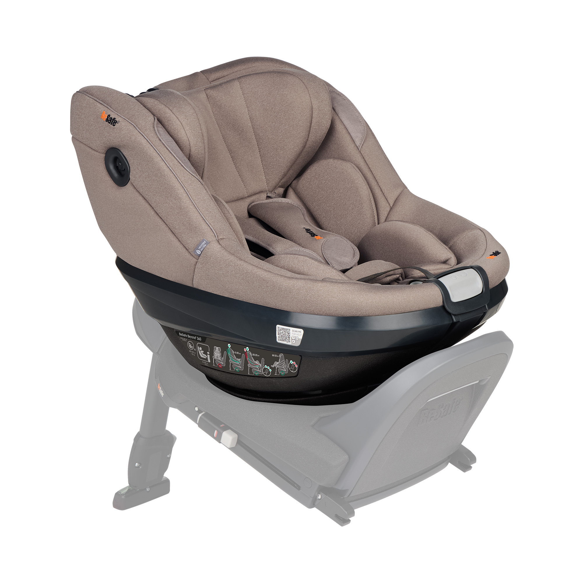 Reboarder 0-18 kg, Gruppe 0+/1, BeSafe, Beige – Produktansicht