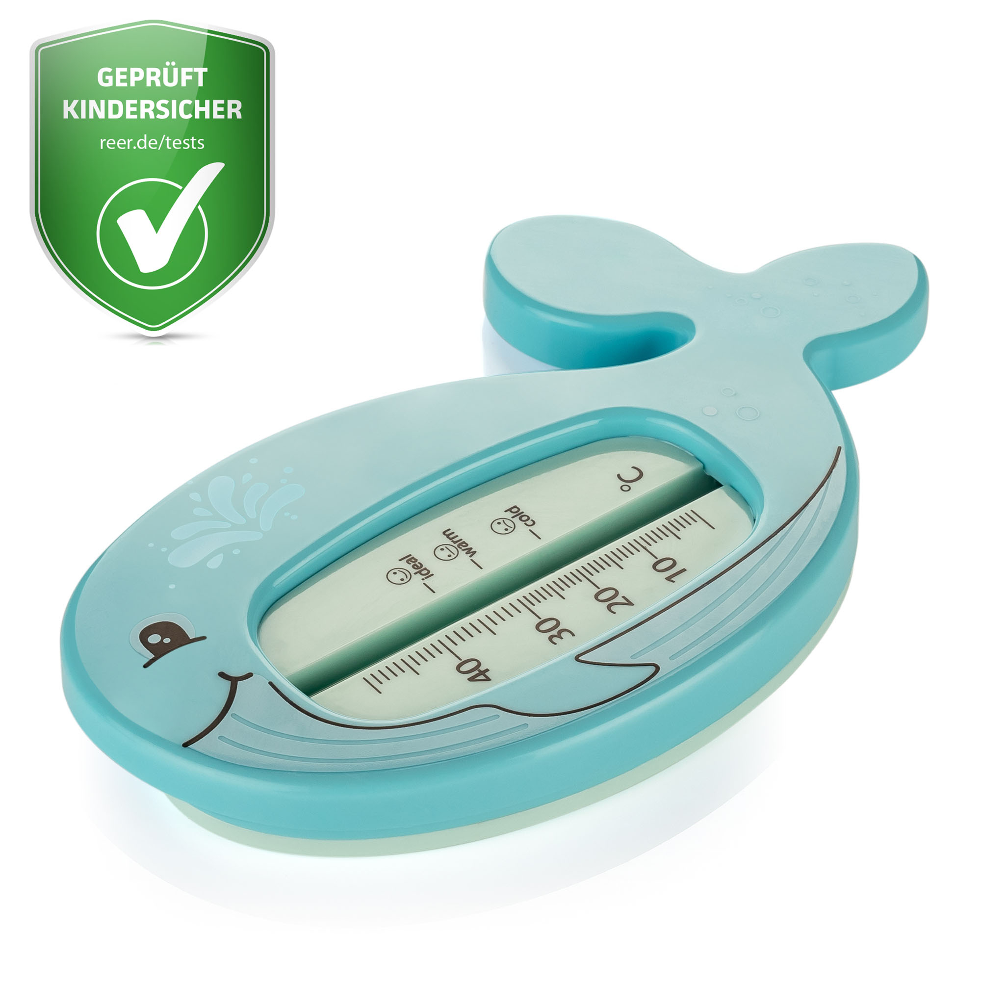 Badethermometer, reer, Blau – Besonderheit: Messbereich 0 °C bis max. 50 °C