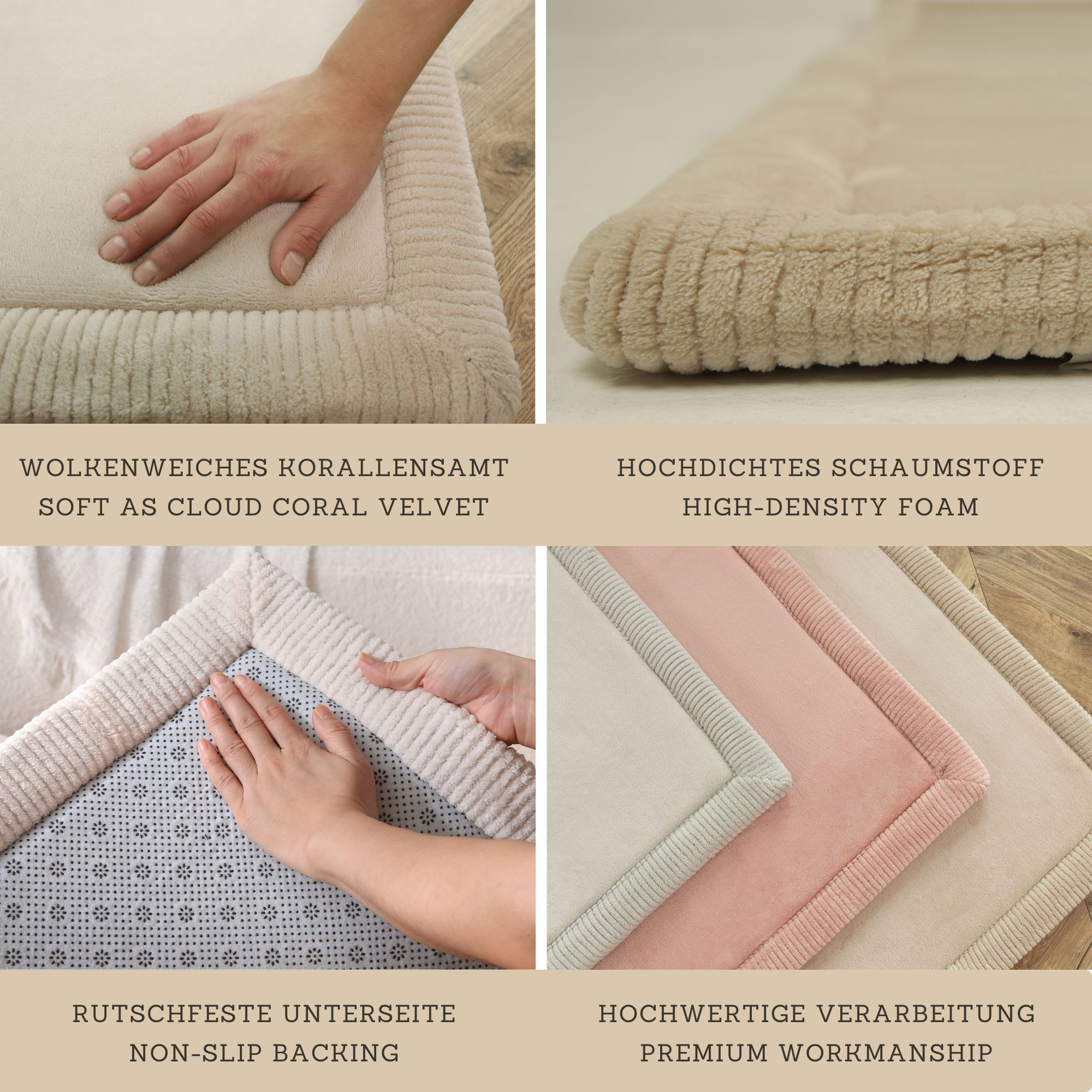Teppiche, Hakuna matte, Beige – Produktansicht