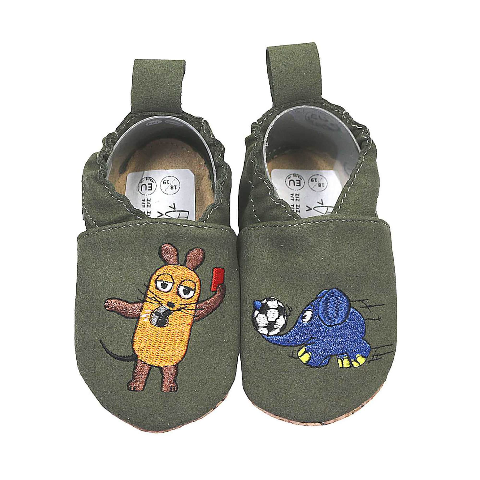 Krabbelschuhe, HOBEA, Grün – Produktansicht