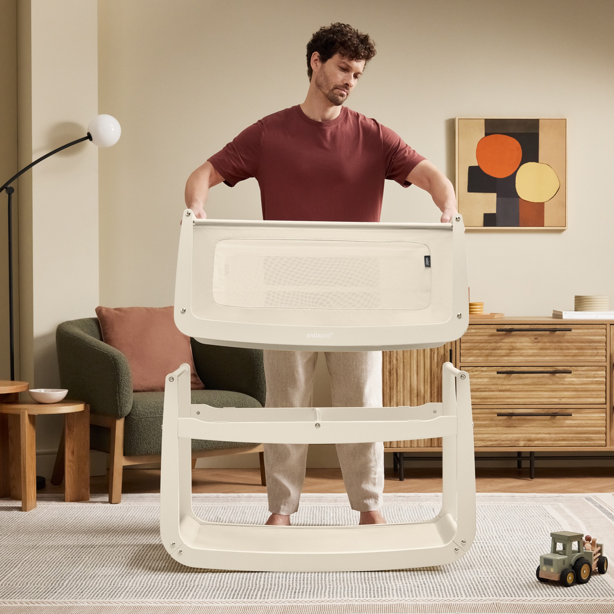 Beistellbetten, Snüz, Beige – Produktansicht