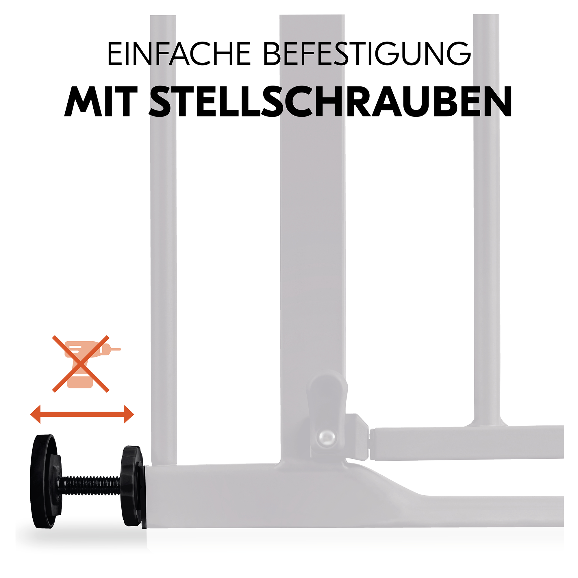 Tür- & Treppenschutzgitter, hauck, Schwarz – Produktansicht
