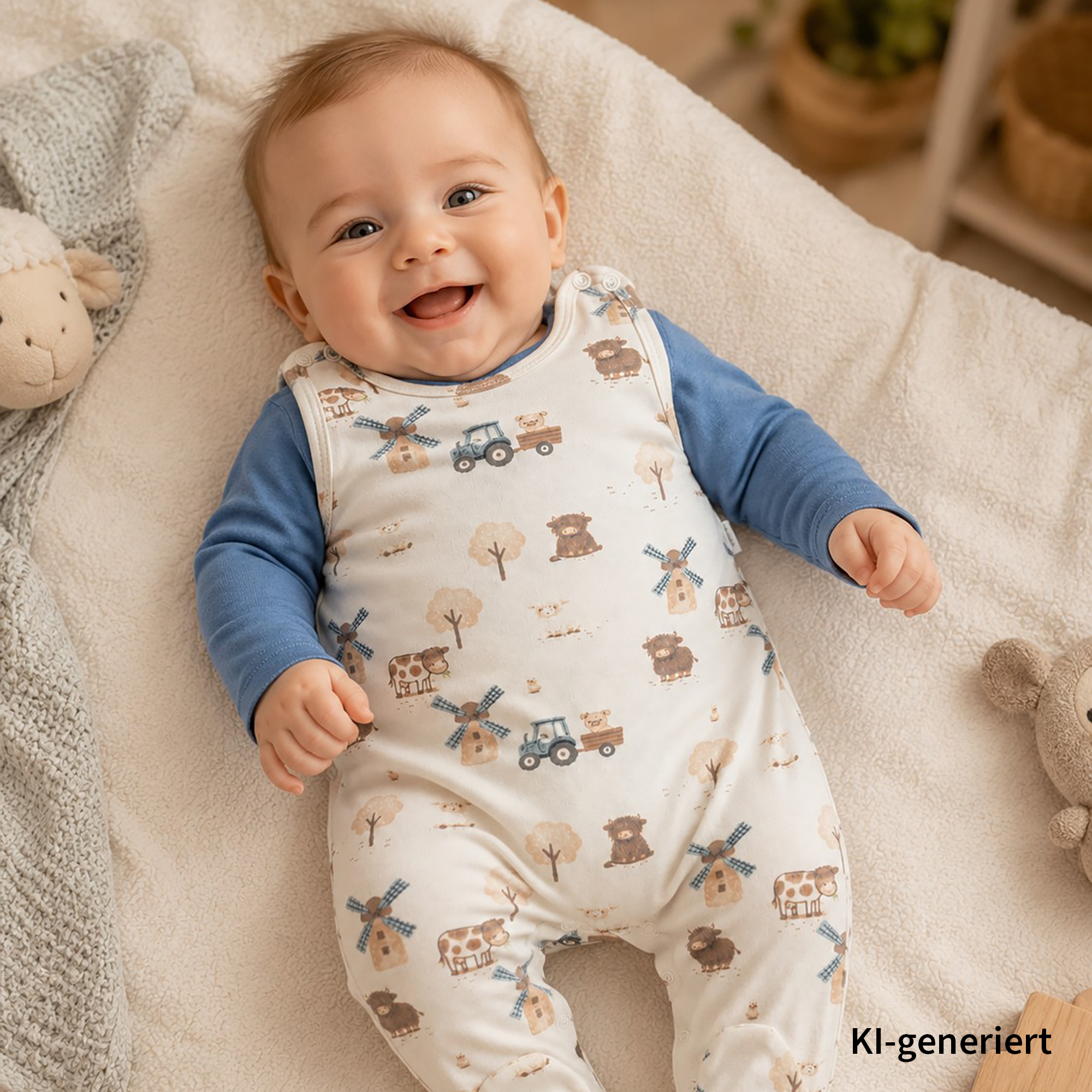Strampler, LITTLE, Weiß – Besonderheit: Set bestehend aus Strampler und Langarmshirt