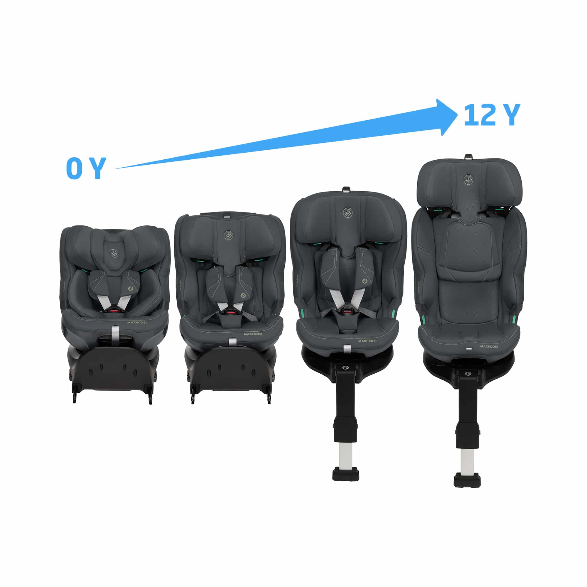Maxi-Cosi™ Gruppe 1/2/3, MAXI-COSI Premium, Schwarz – Produktansicht
