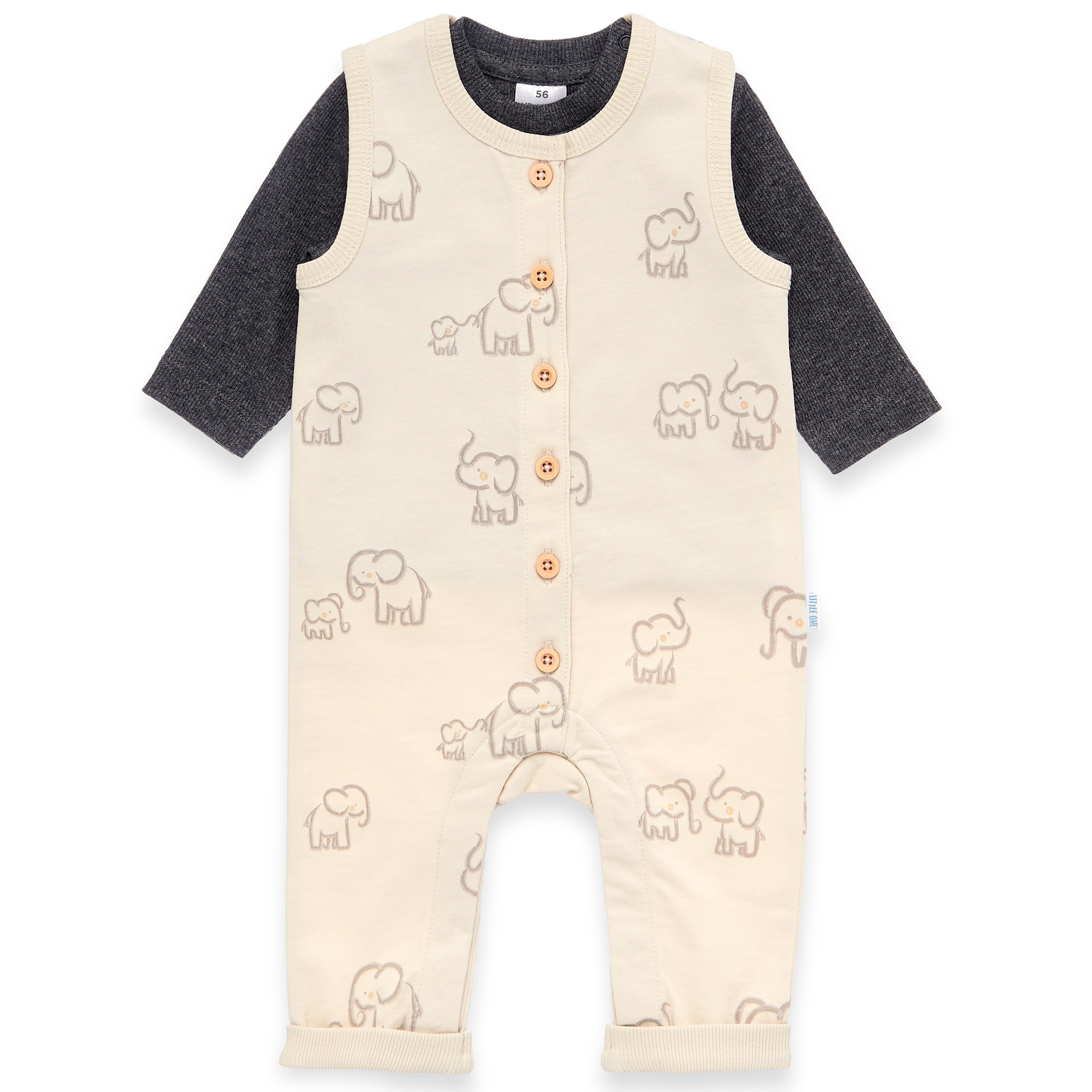 Strampler, LITTLE ONE, Beige – Produktansicht