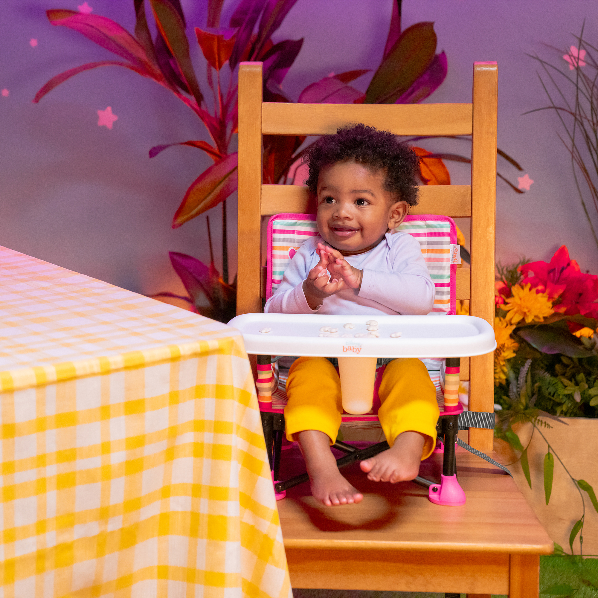 Reisehochstühle, BrightStarts, Pink – Produktansicht