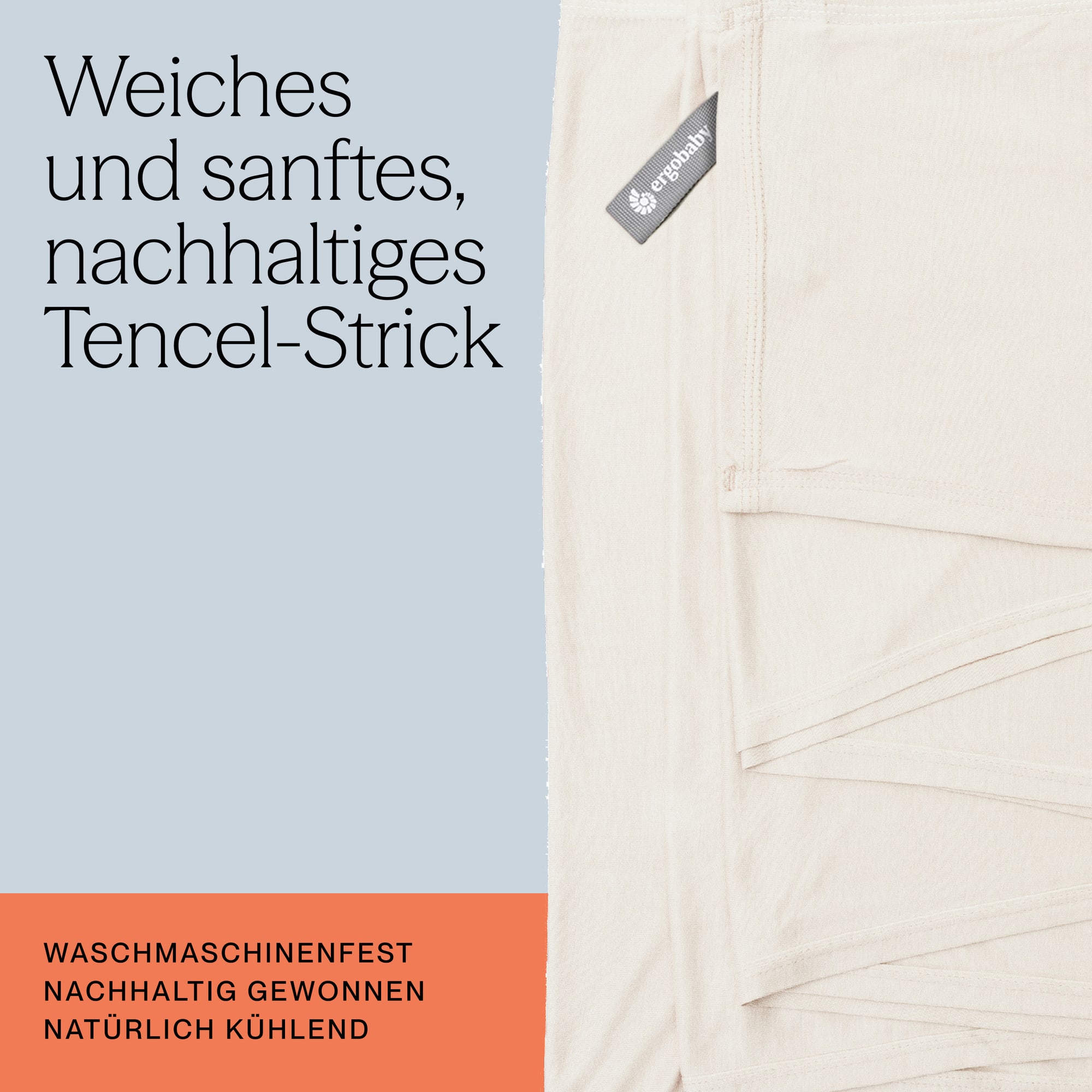 Tragetücher, ERGObaby, Grau – Produktansicht