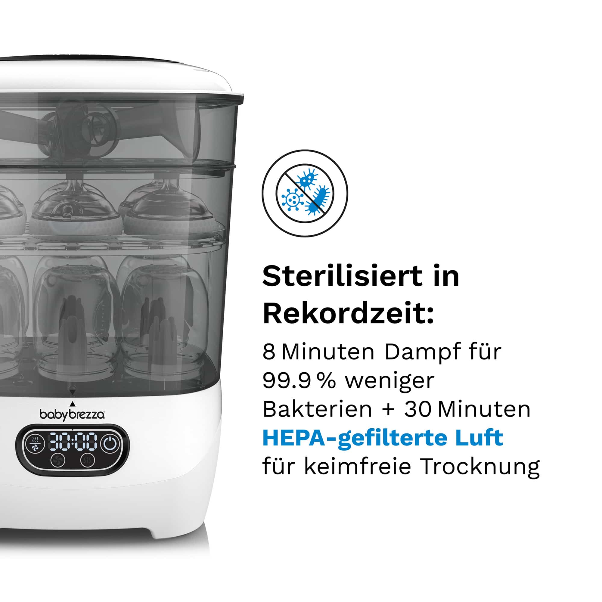 Vaporisatoren, babybrezza, Weiß – Produktansicht