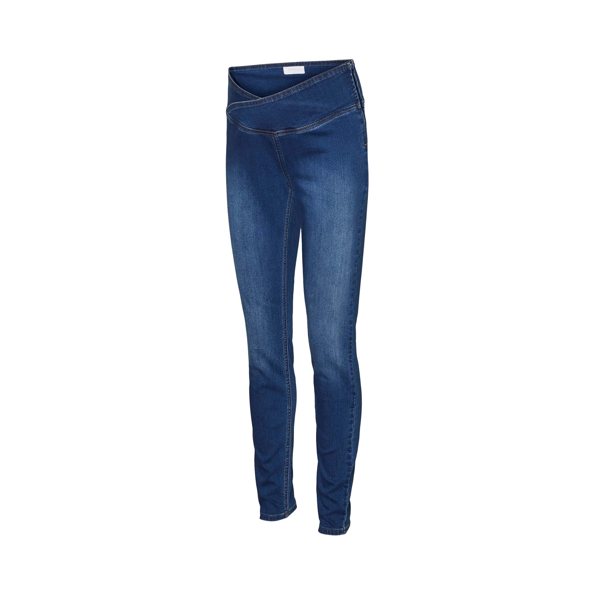 Umstandshosen, Mamalicious, Blau – Besonderheit: Umstandsjeans mit Skinny Fit