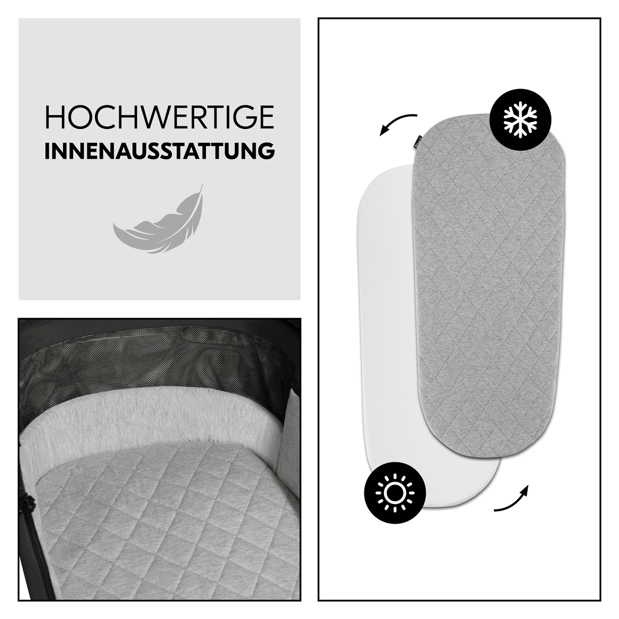 Kombi-Kinderwagen, hauck, Grau – Produktansicht