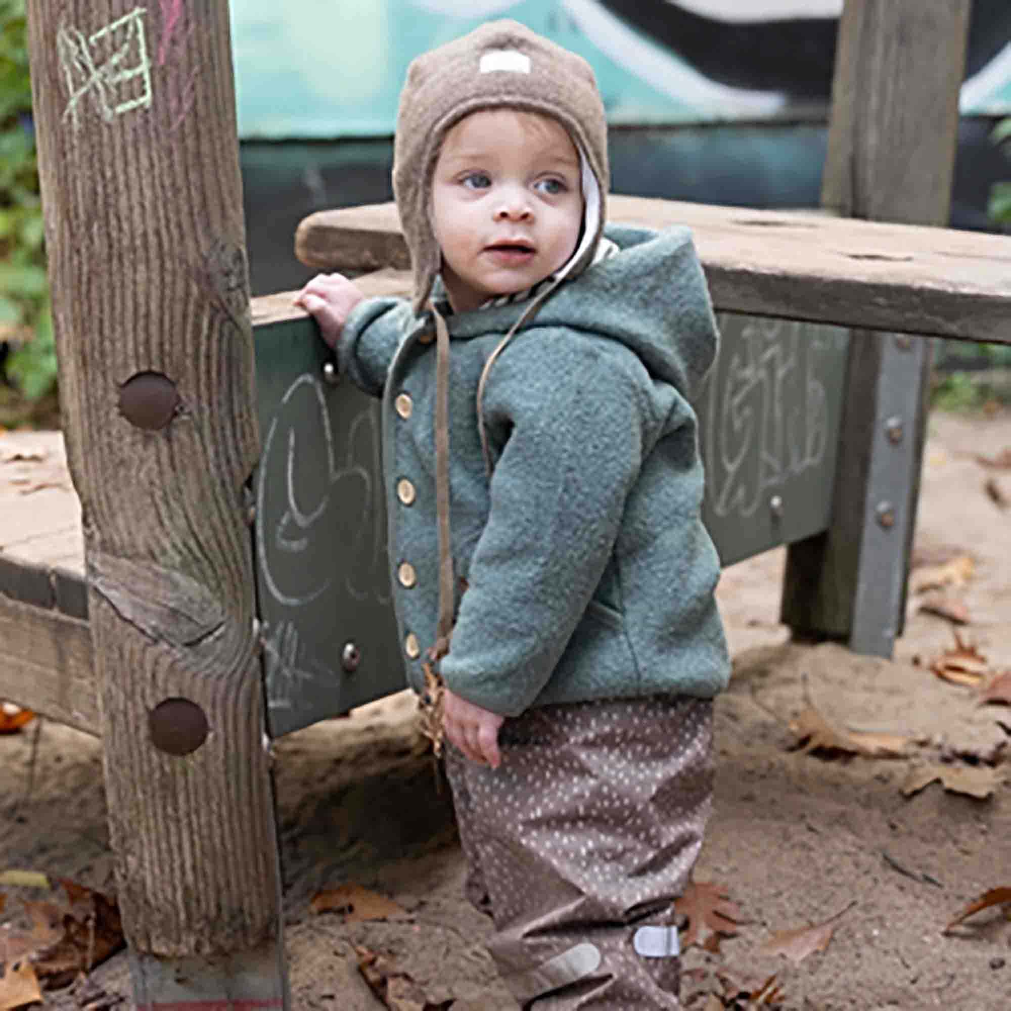 Wollfleece Mützen, PICKAPOOH, Braun – Produktansicht