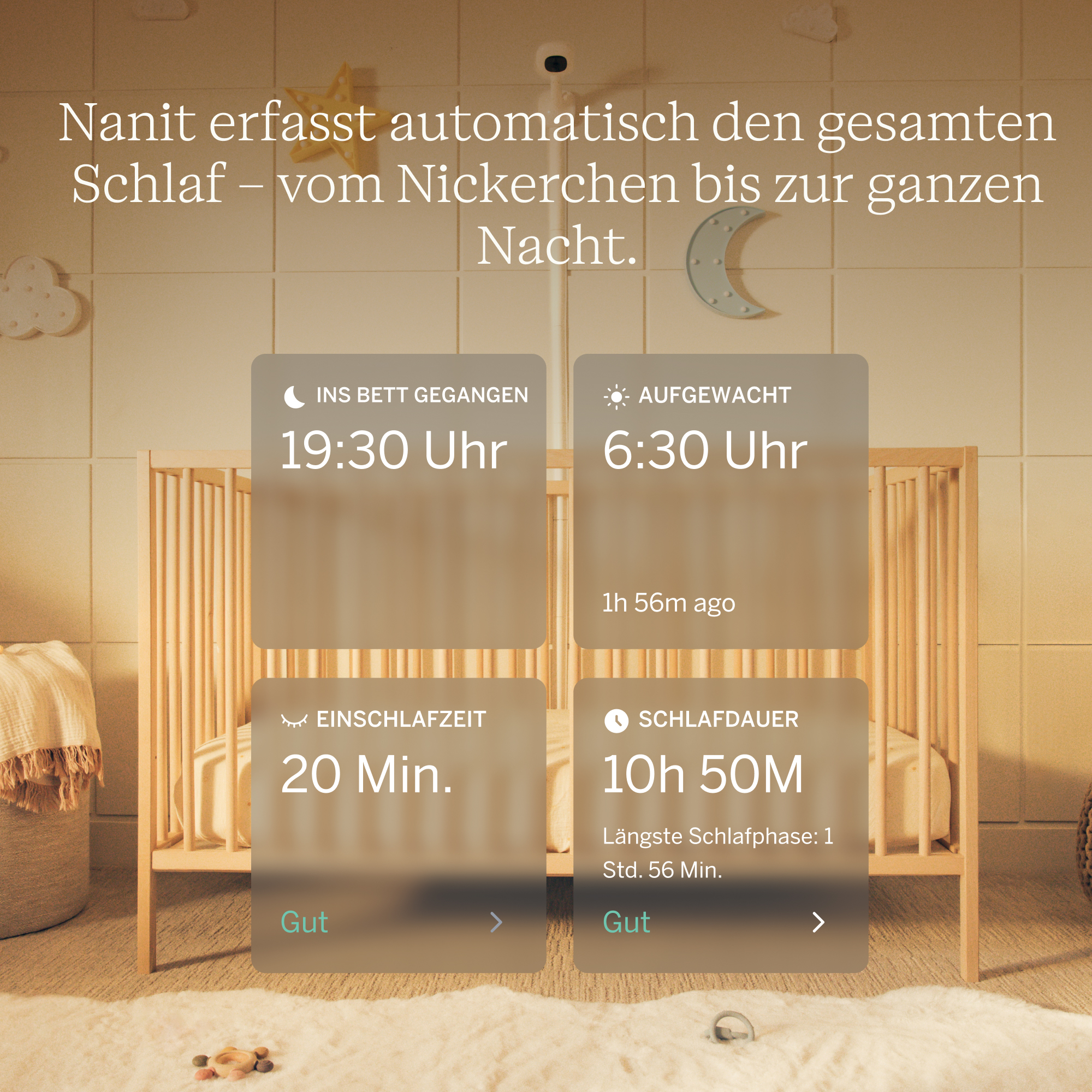 Babyphone, Nanit, Weiß – Produktansicht