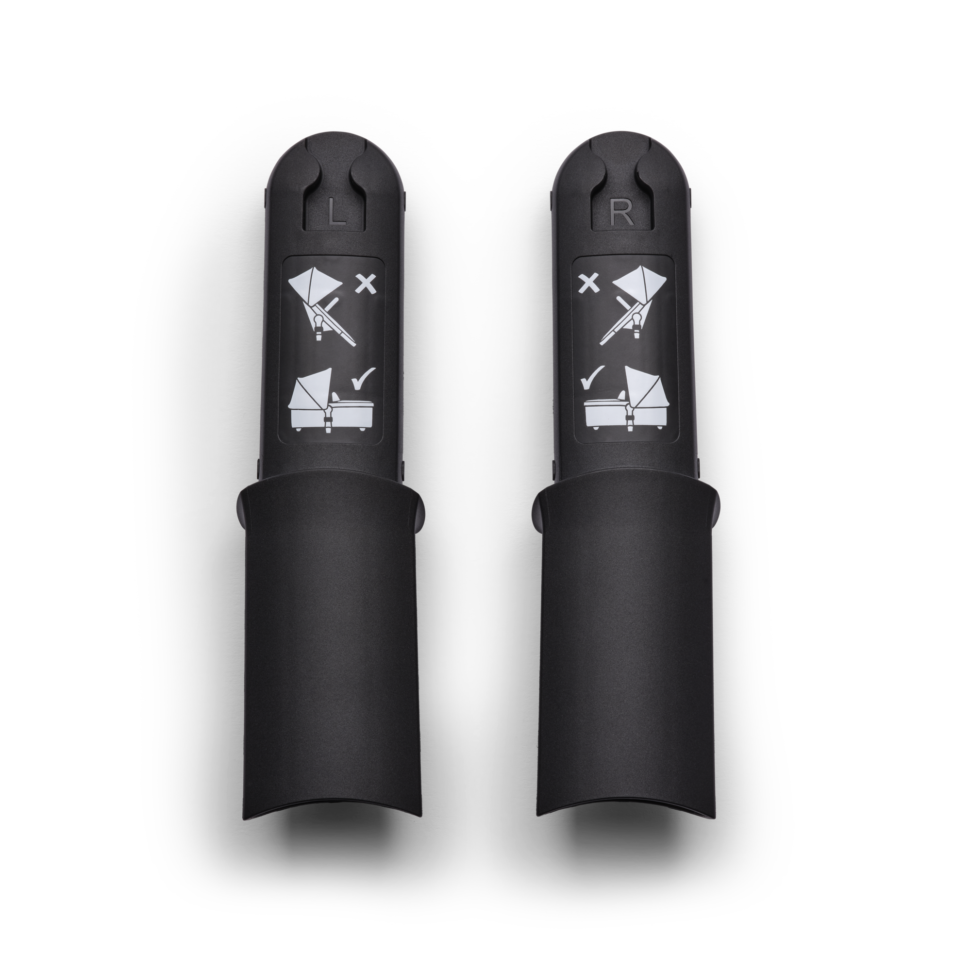 Adapter, bugaboo, Schwarz – Besonderheit: hebt die Liegewanne um 10 cm an