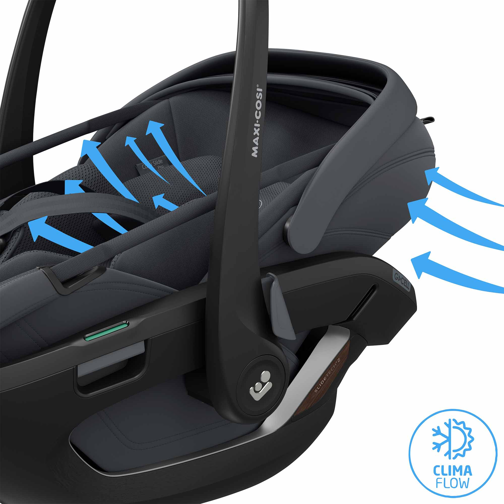 Babyschalen 0-13 kg, Gruppe 0+, MAXI-COSI Premium, Schwarz – Produktansicht
