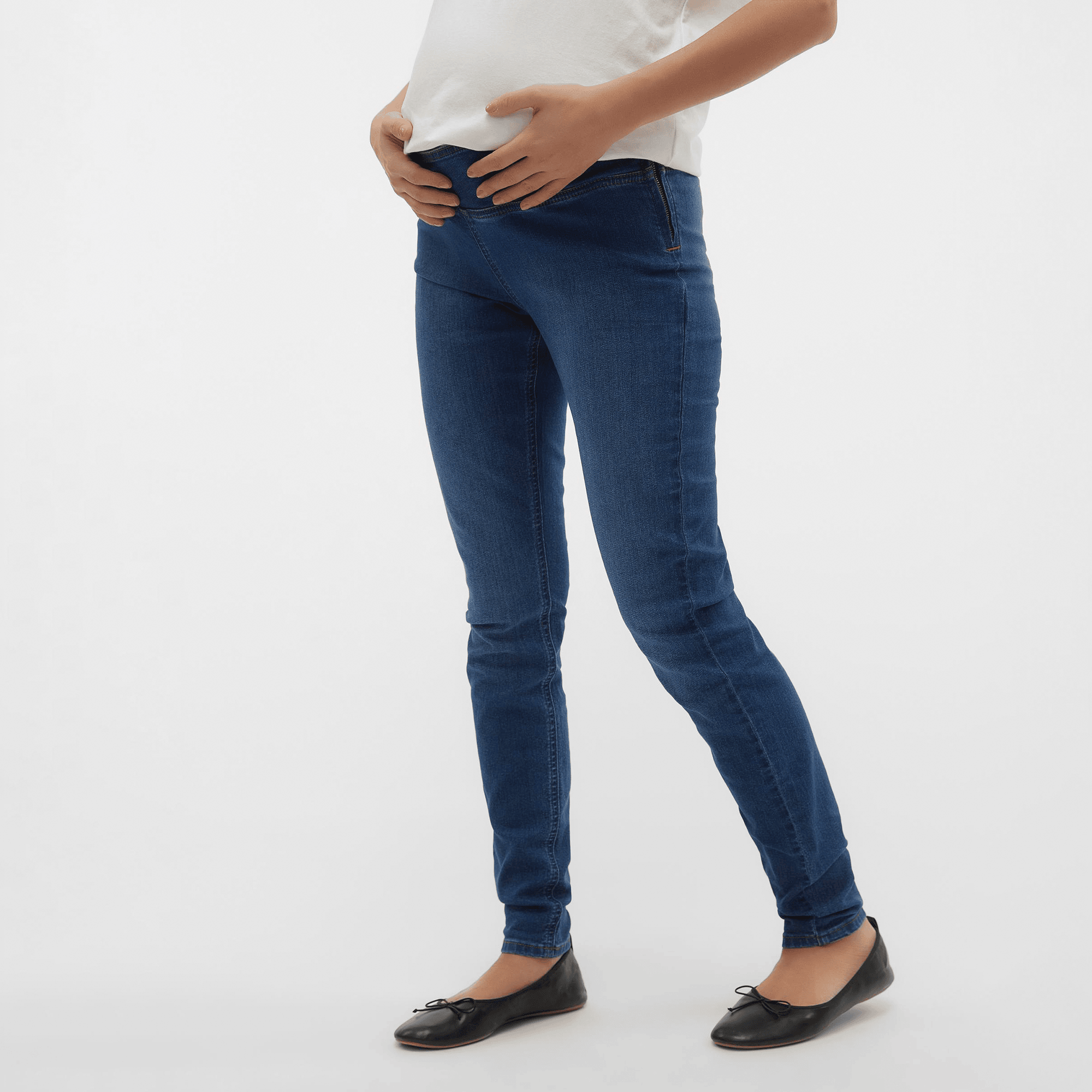 Umstandshosen, Mamalicious, Blau – Besonderheit: Umstandsjeans mit Skinny Fit