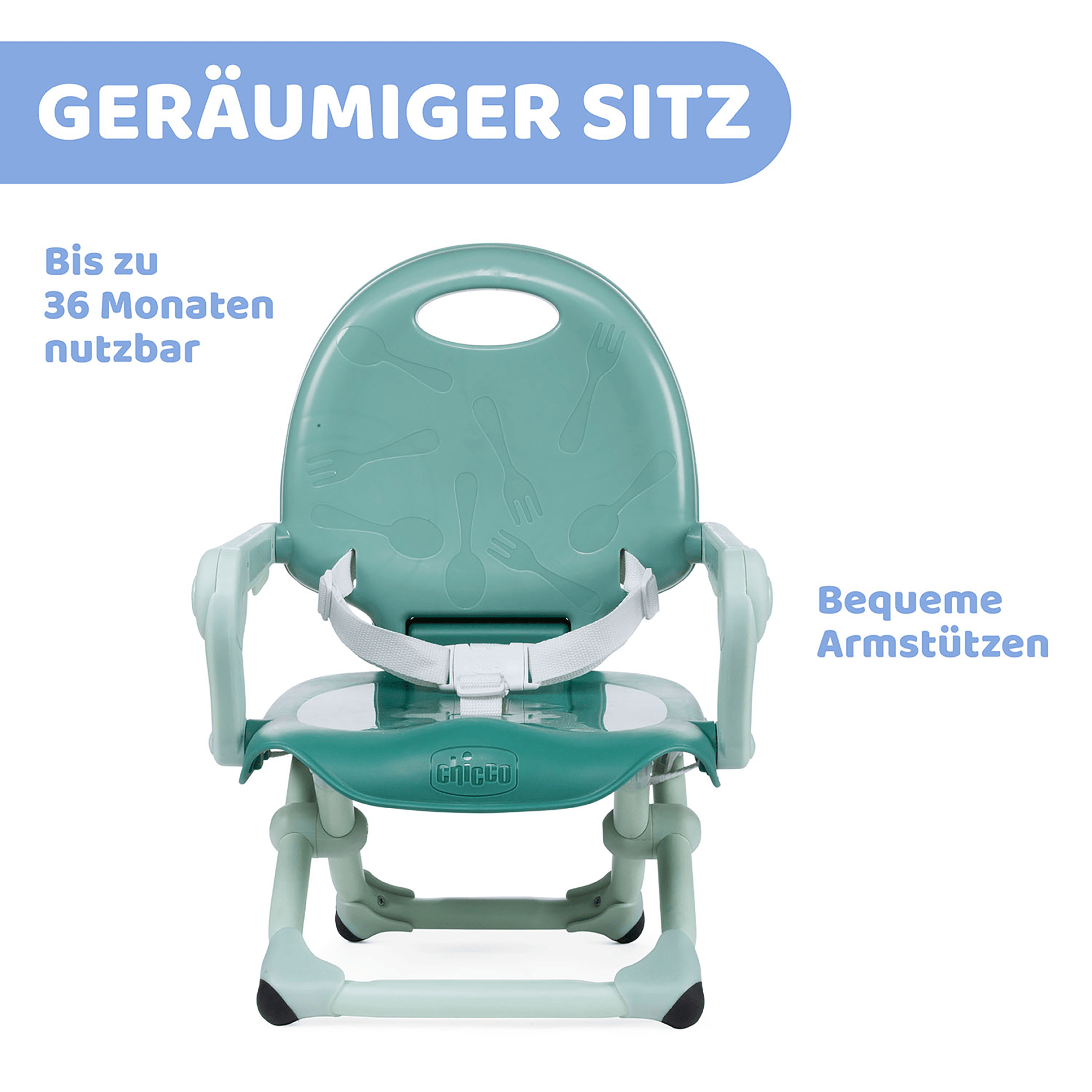 Reisehochstühle, chicco, Türkis – Produktansicht