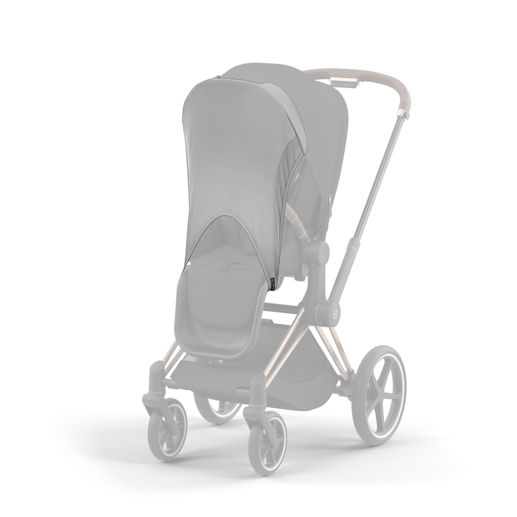 Sonnen- & Insektenschutz Kinderwagen, cybex PLATINUM, Grau – Besonderheit: passt auf Cot und Kinderwagensitz
