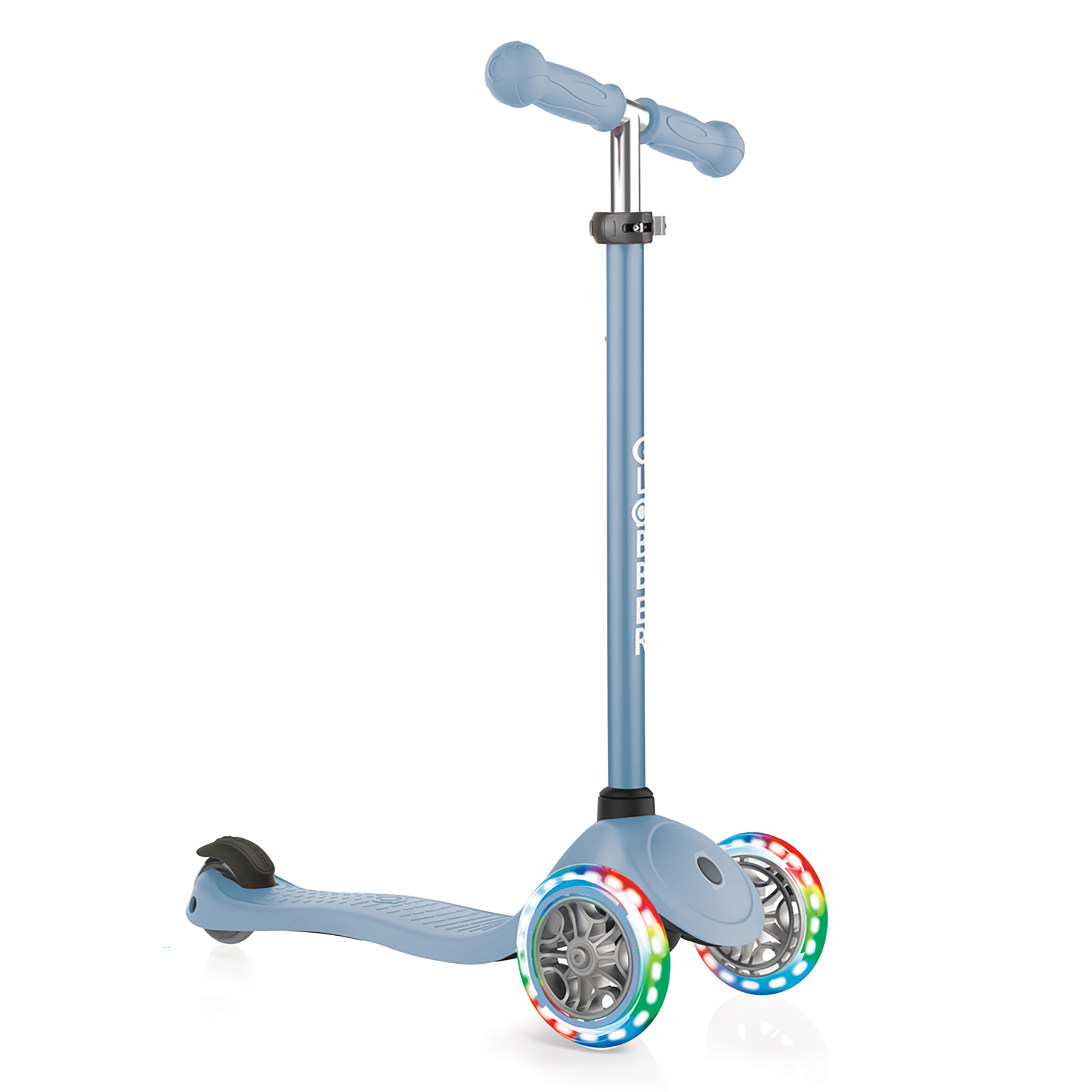 Roller, GLOBBER, Blau – Besonderheit: mit batterielosen Leuchtrollen