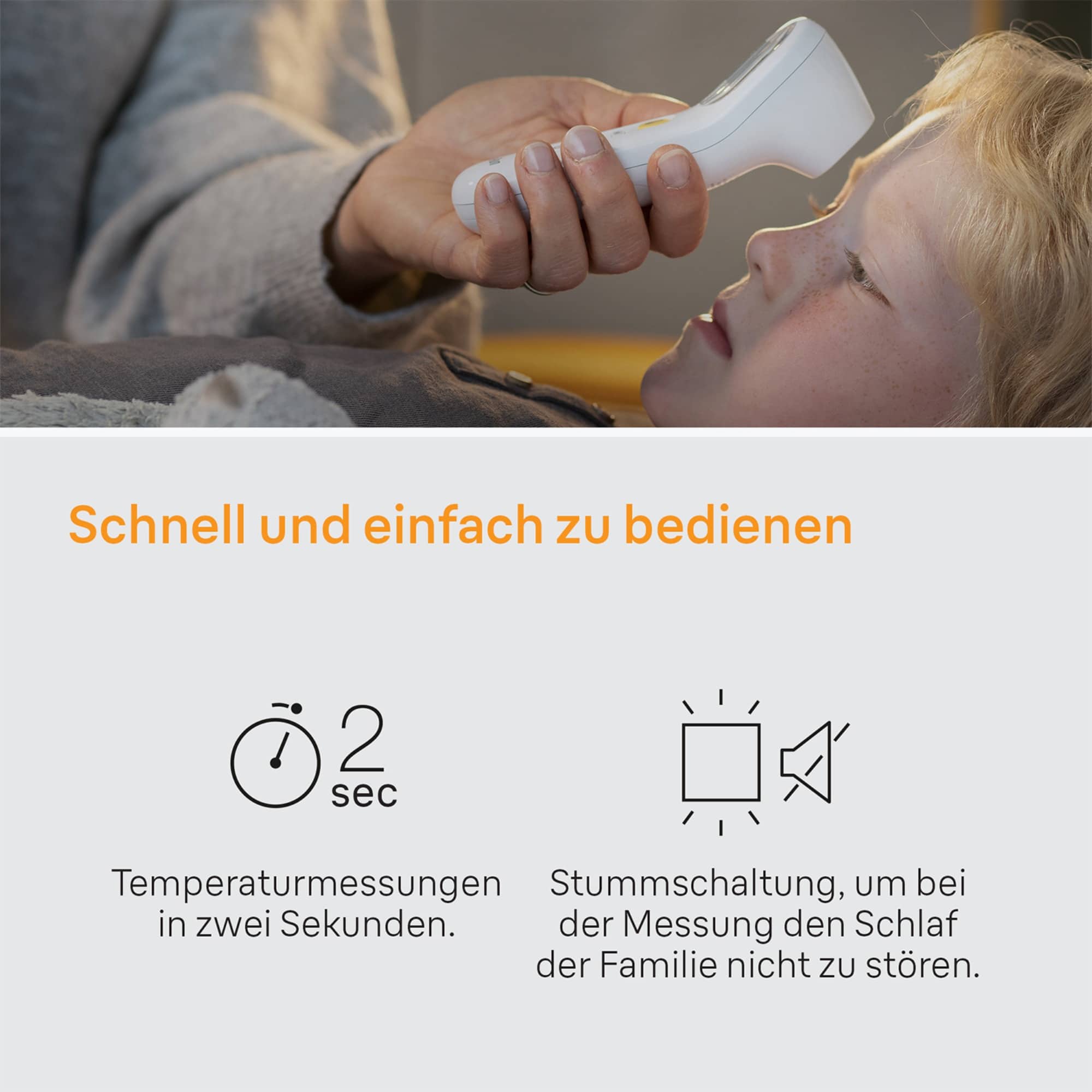 Fieberthermometer, BRAUN, Weiß – Produktansicht