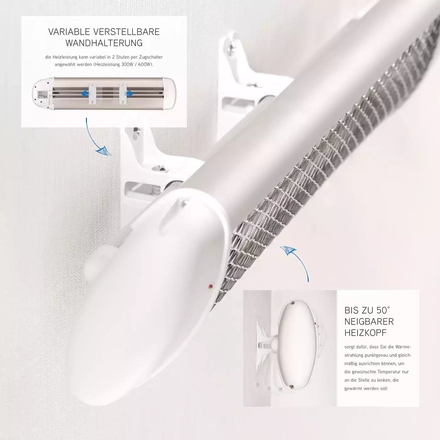Heizstrahler, Safe & Care – Produktansicht
