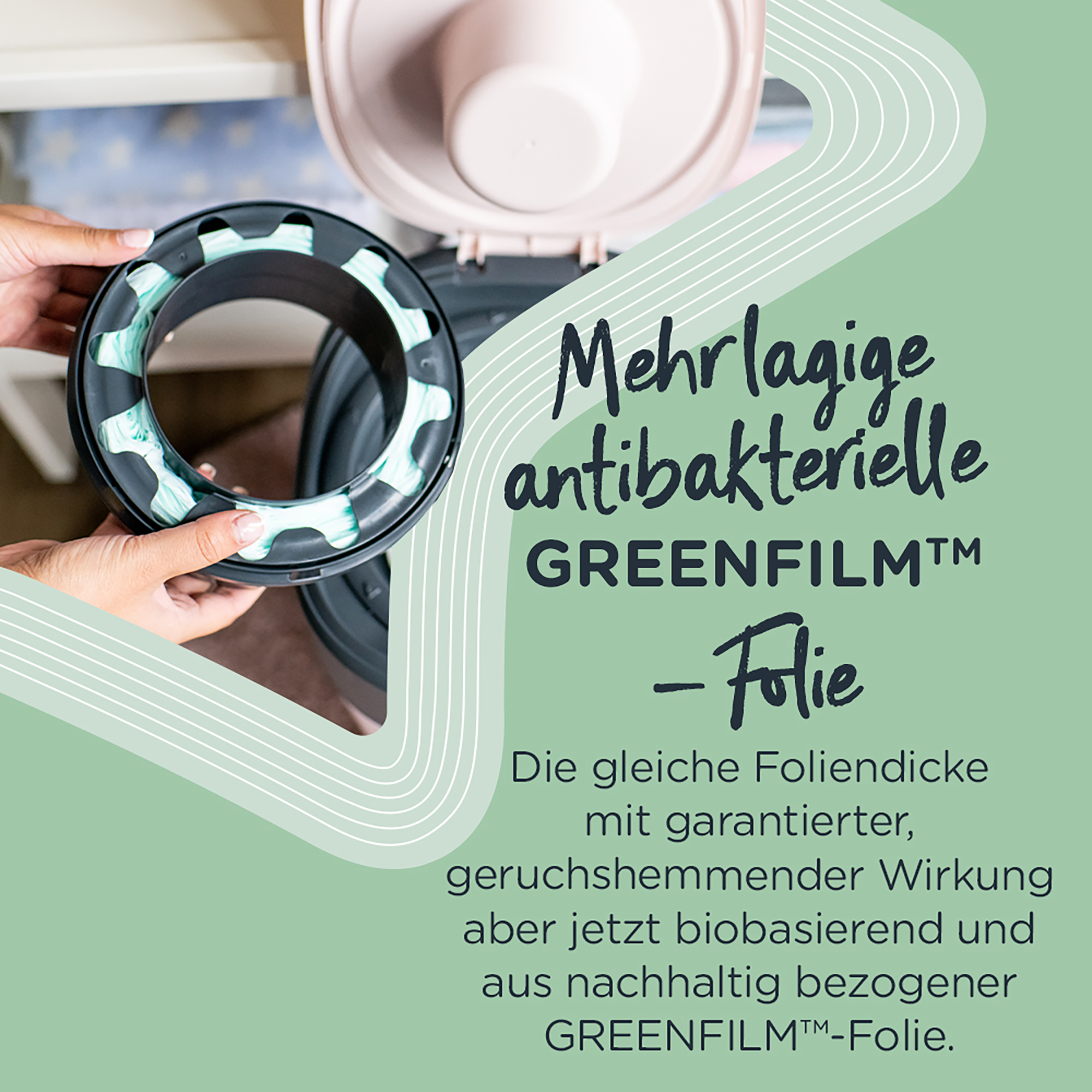 Windeleimer, tommee tippee, Schwarz – Produktansicht