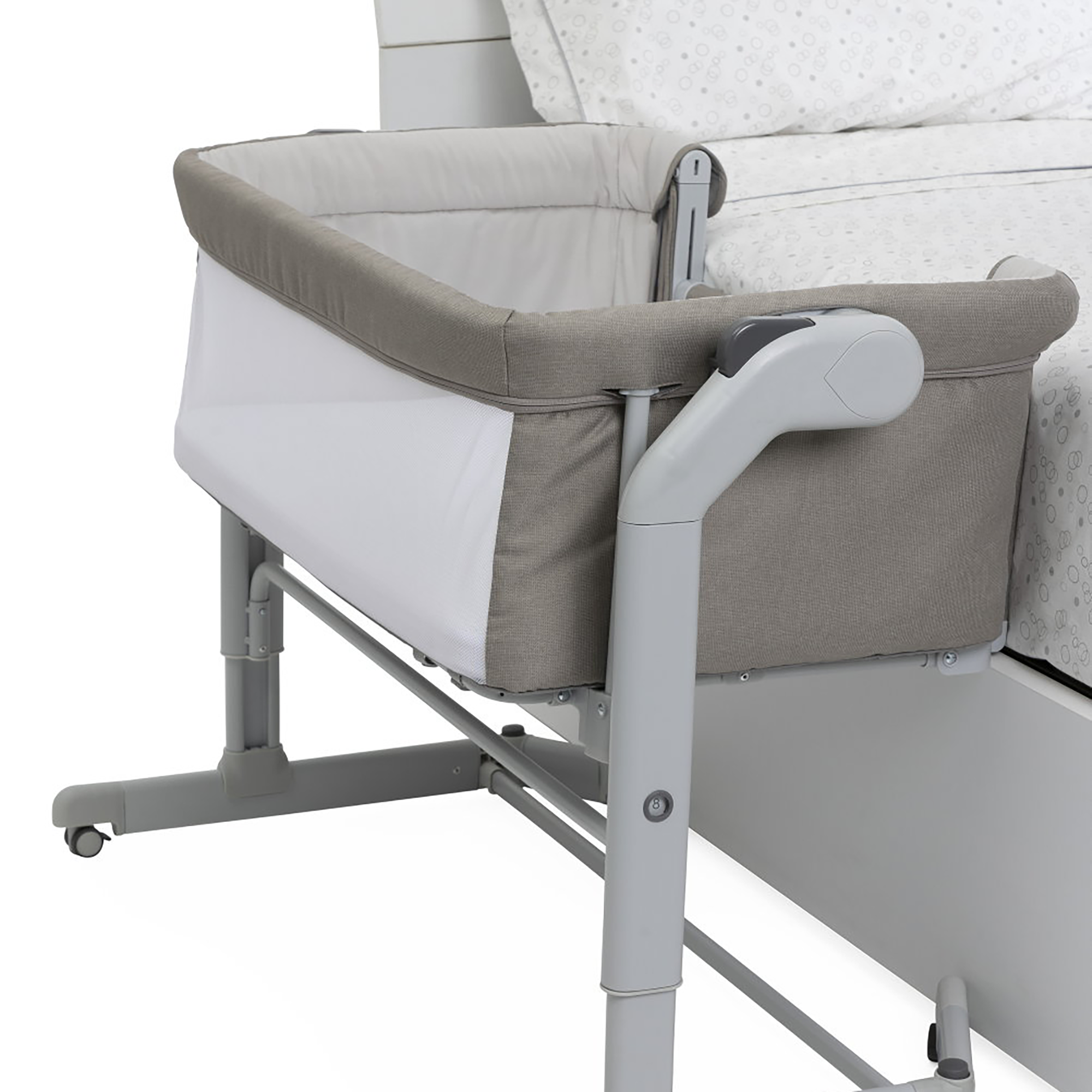Beistellbetten, chicco, Grau – Besonderheit: mit Schaukelmodus