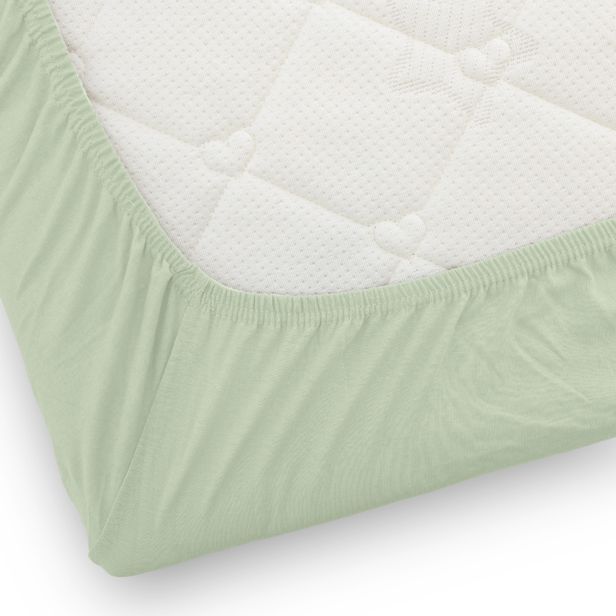 Spannbettlaken, LITTLE ONE, Grün – Produktansicht