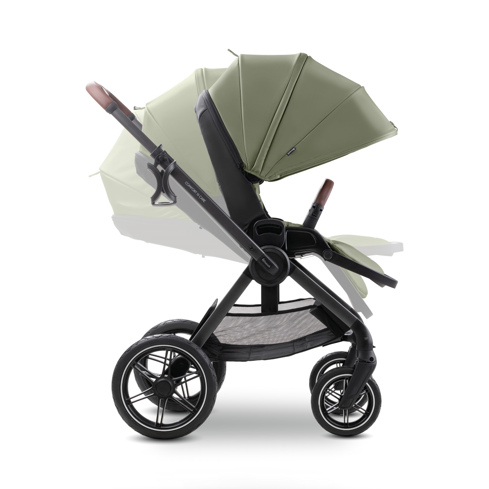 Kombi-Kinderwagen, hauck, Grün – Produktansicht
