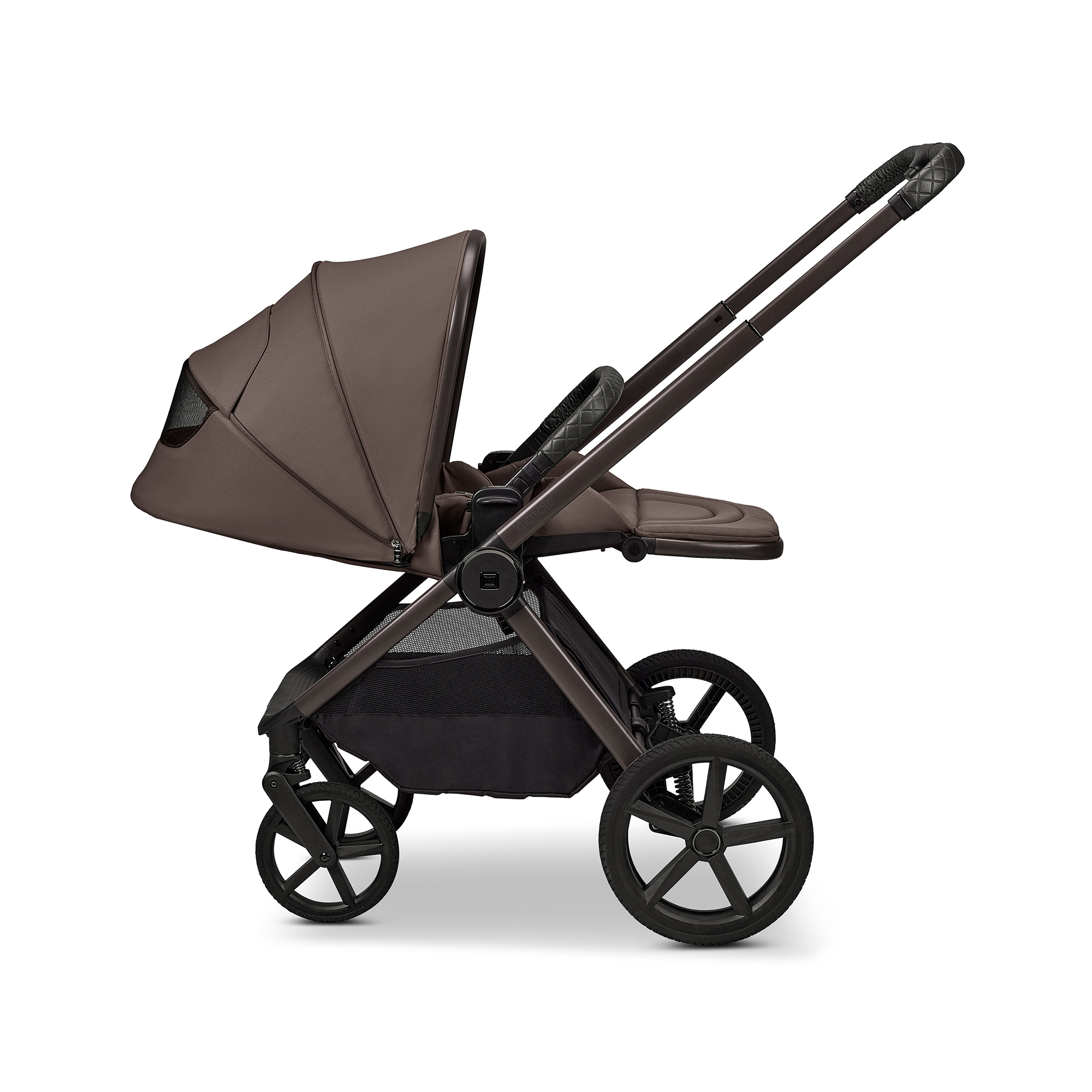 Kombi-Kinderwagen, MOON, Beige – Produktansicht