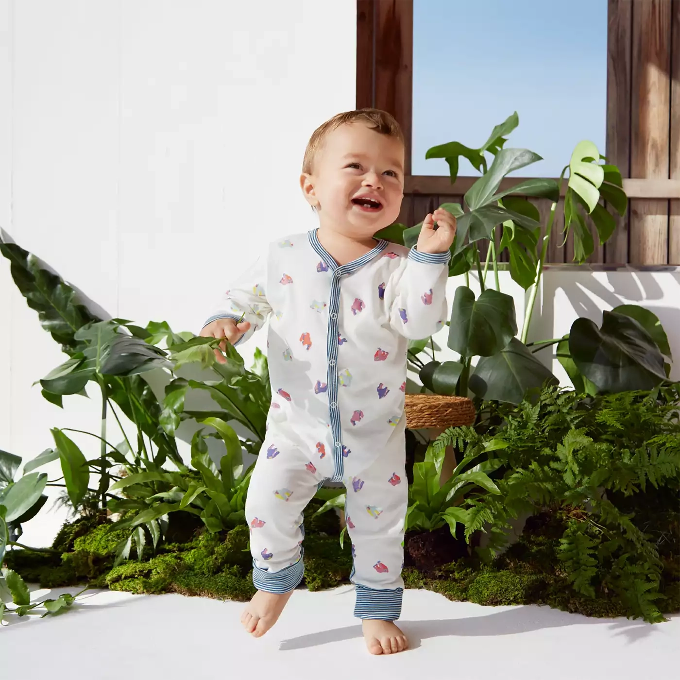 Einteiler, PETIT BATEAU, Weiß – Produktansicht