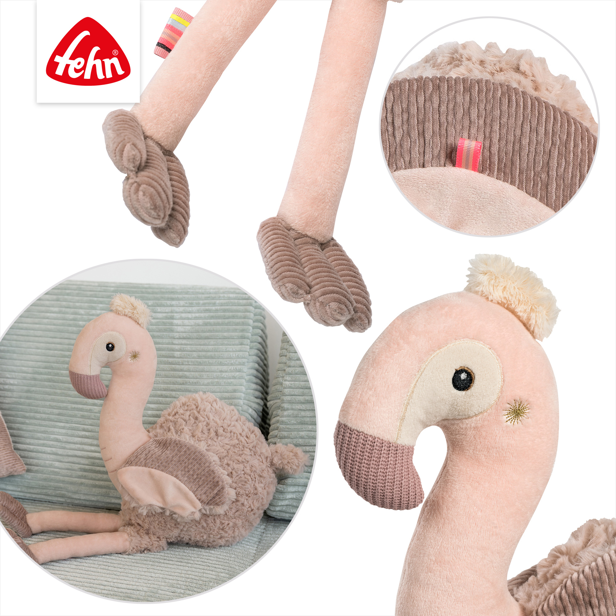 Kuscheltiere, fehn, Pink – Produktansicht
