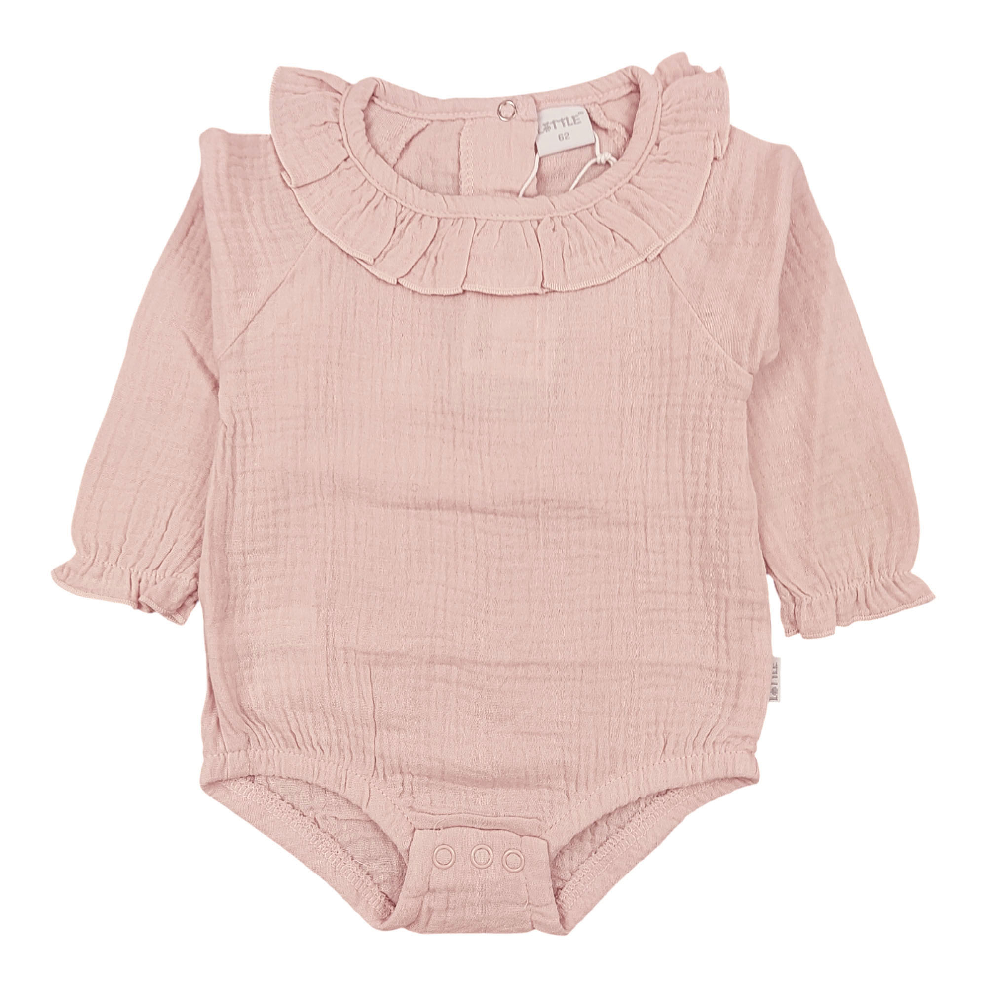 Langarmbodys, LITTLE, Pink – Produktansicht