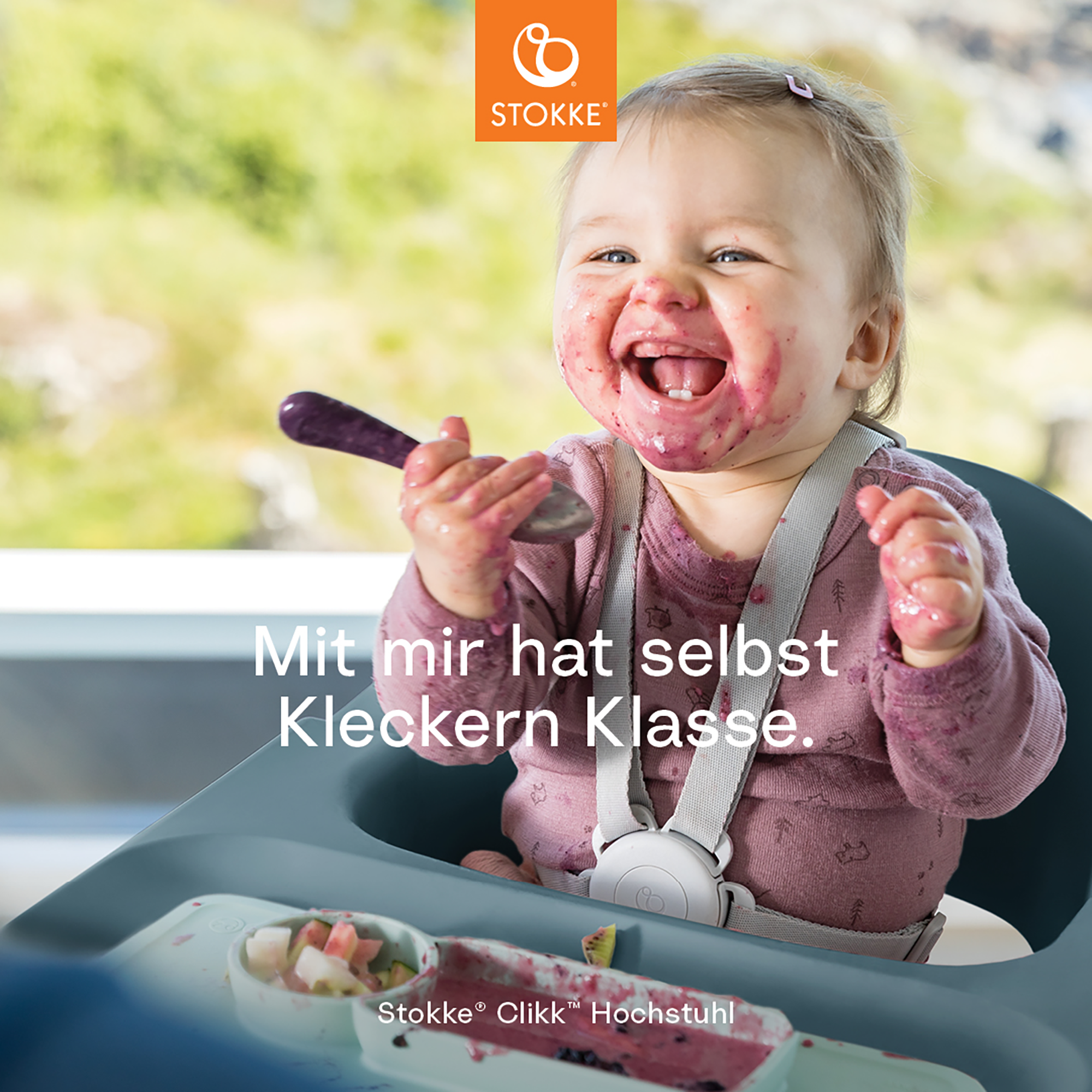 Treppenhochstühle, STOKKE, Blau – Produktansicht