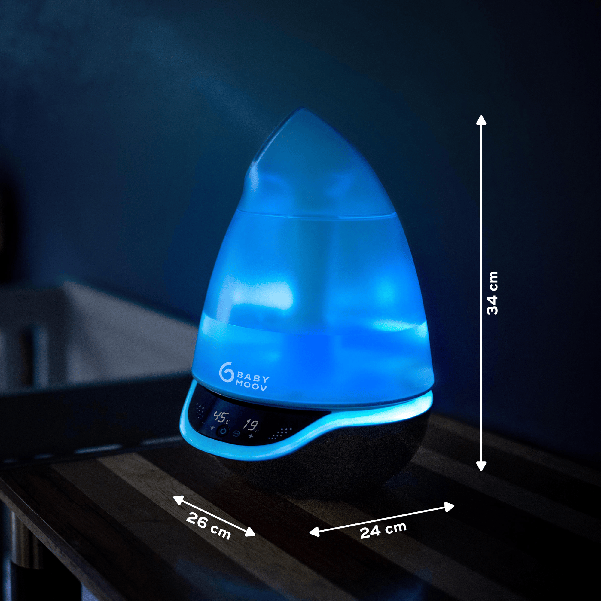 Luftbefeuchter, babymoov, Blau – Produktansicht
