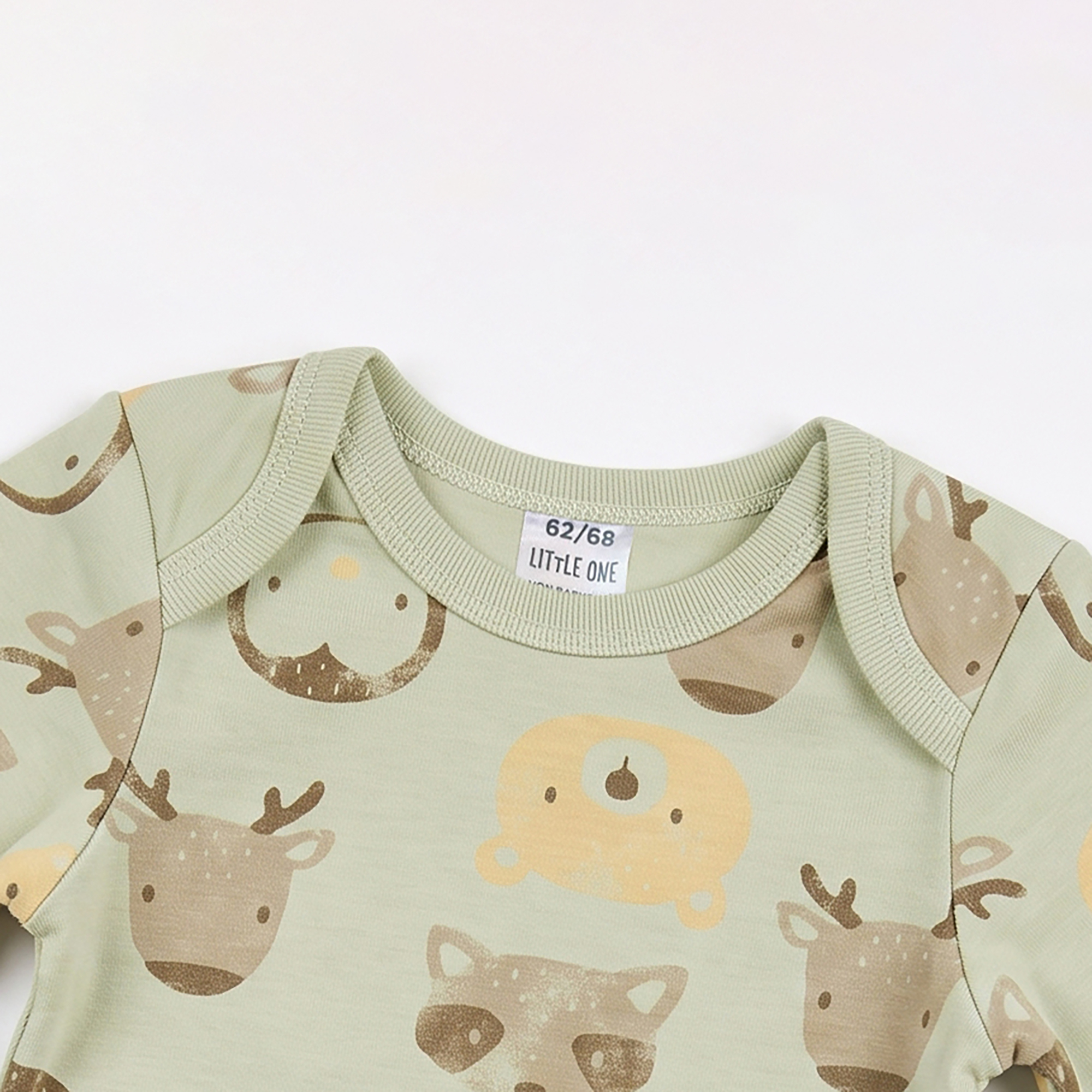Langarmbodys, LITTLE ONE, Grün – Produktansicht