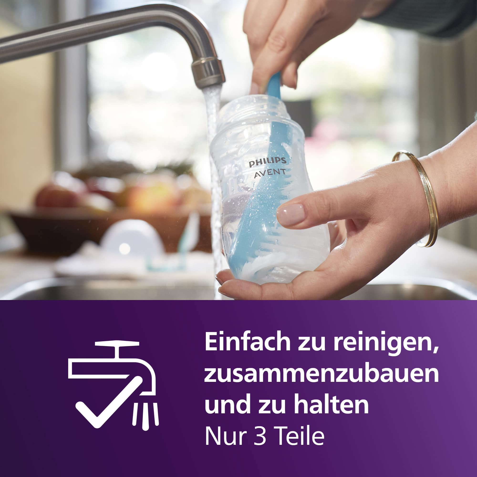 Babyfläschchen, PHILIPS AVENT, Blau – Produktansicht