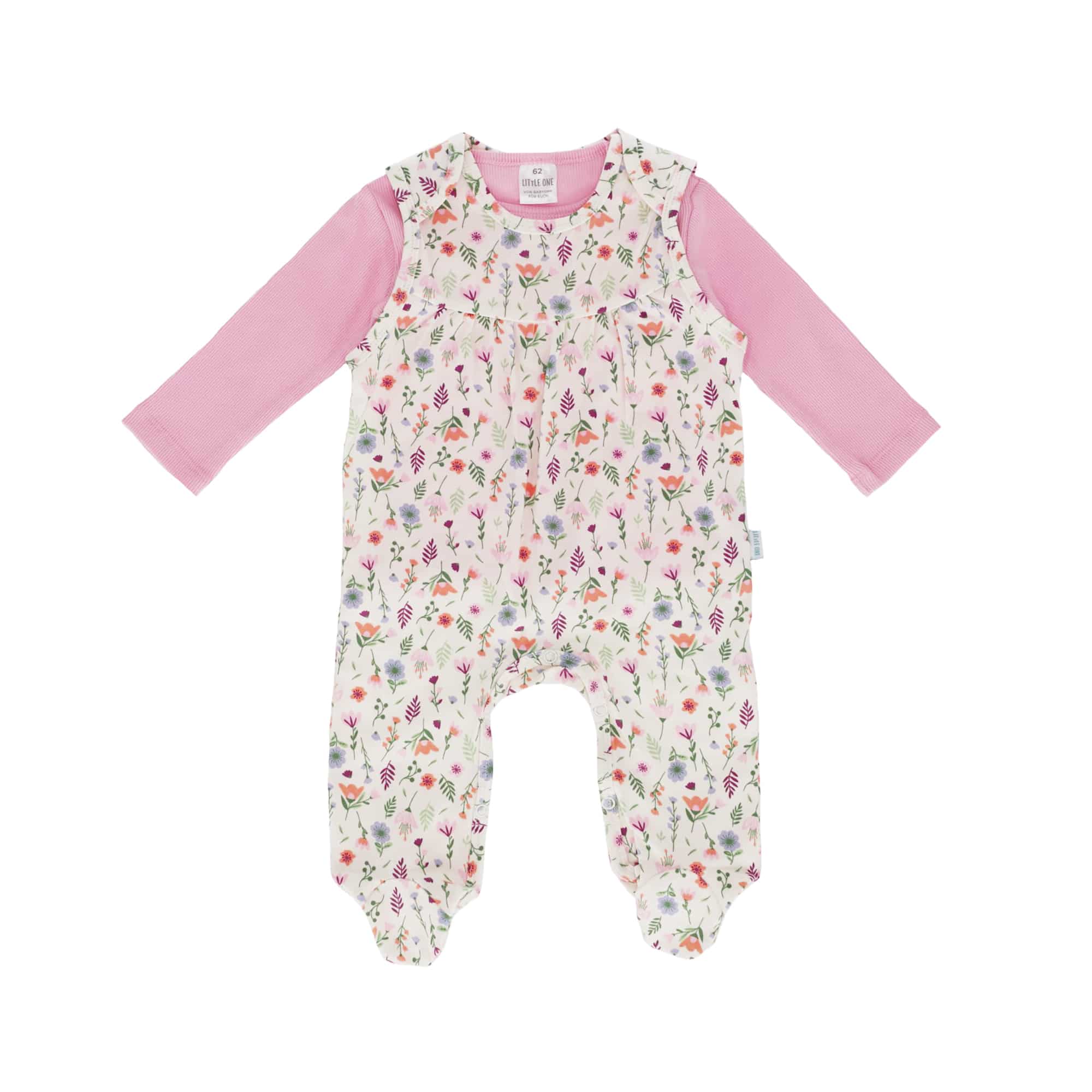 Strampler, LITTLE ONE, Pink – Besonderheit: Set bestehend aus Strampler und Langarmshirt