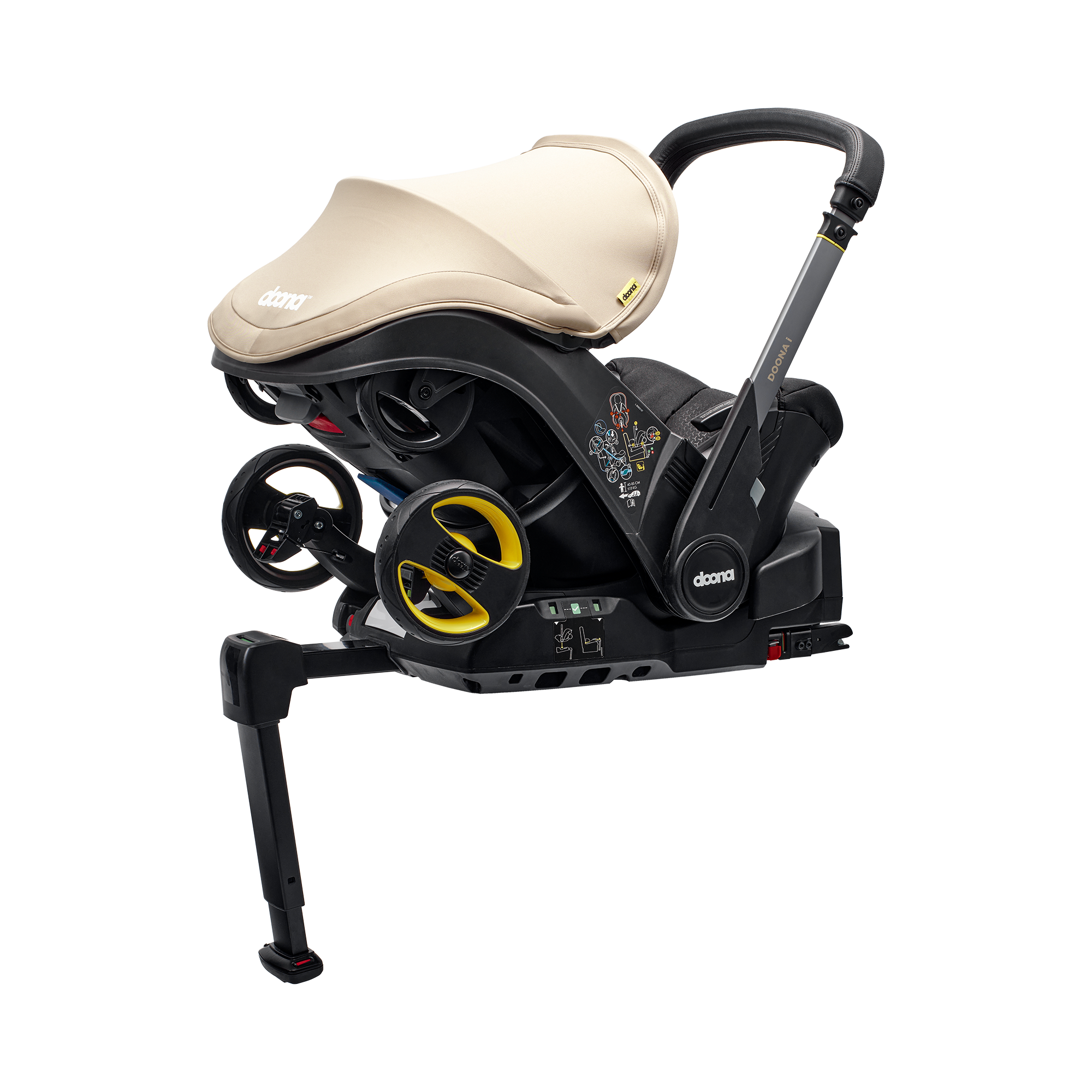 Isofix Stationen, doona, Schwarz – Produktansicht