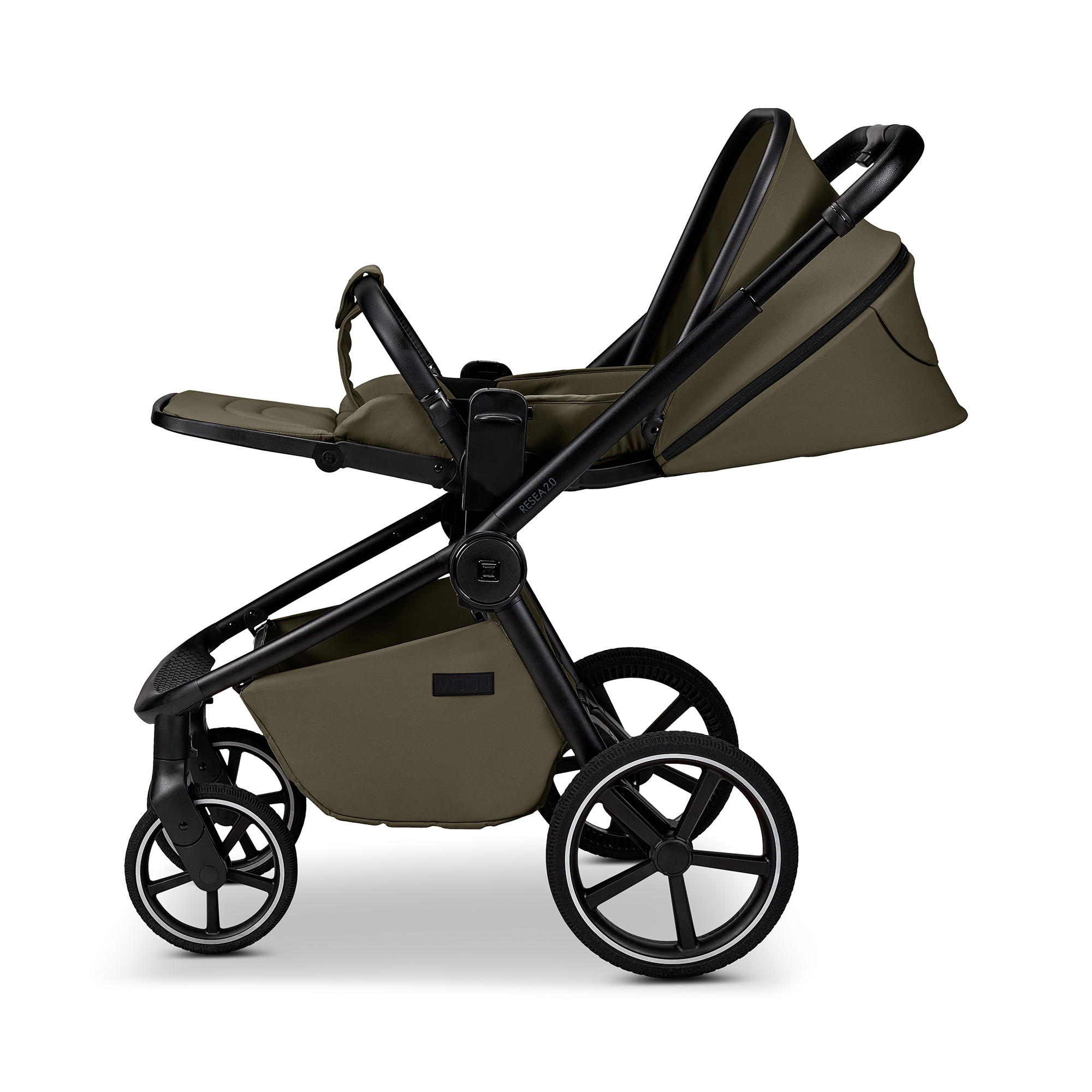 Kombi-Kinderwagen, MOON, Grün – Produktansicht