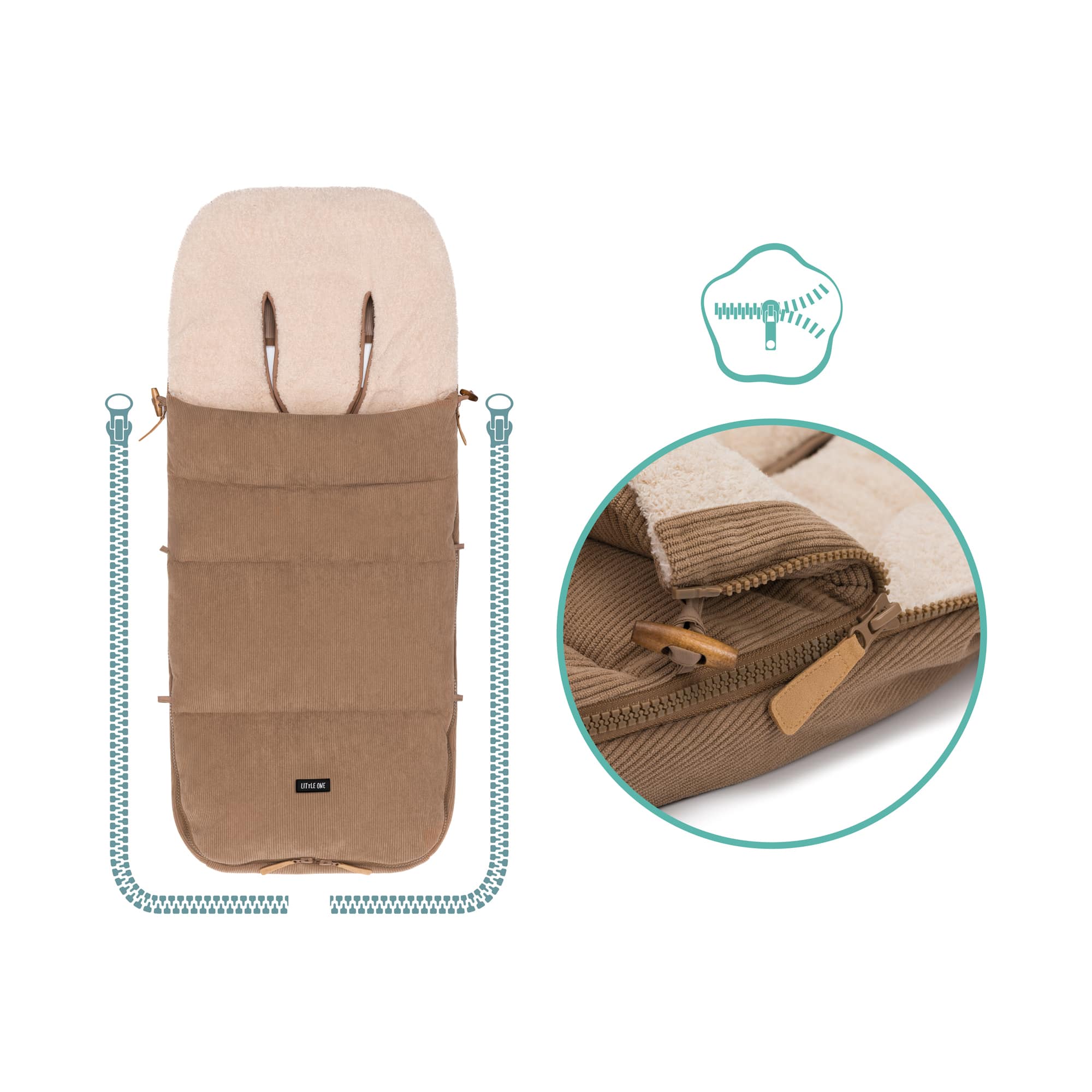 Fußsäcke & Decken, LITTLE ONE, Beige – Produktansicht
