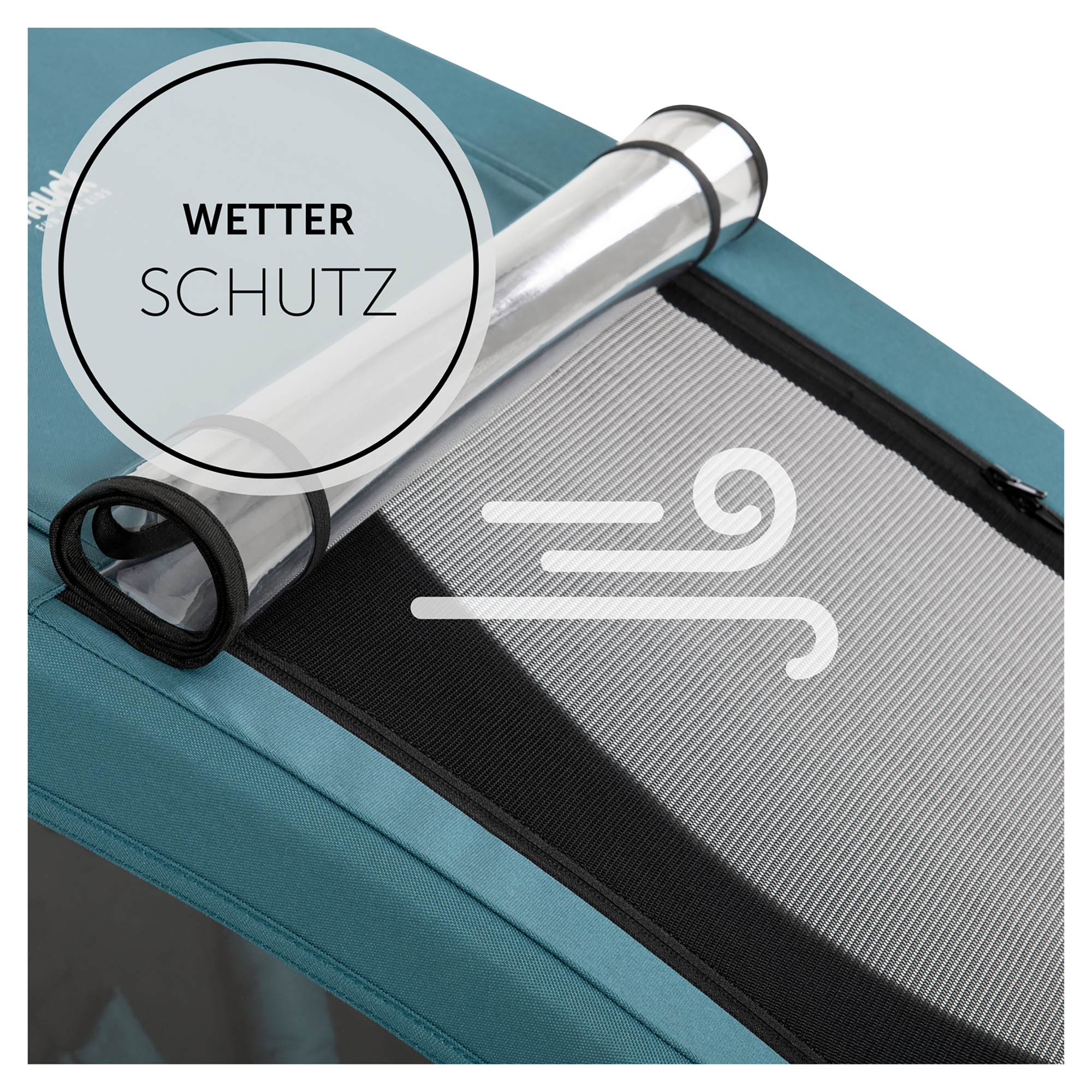 Fahrradanhänger, hauck, Grün – Produktansicht