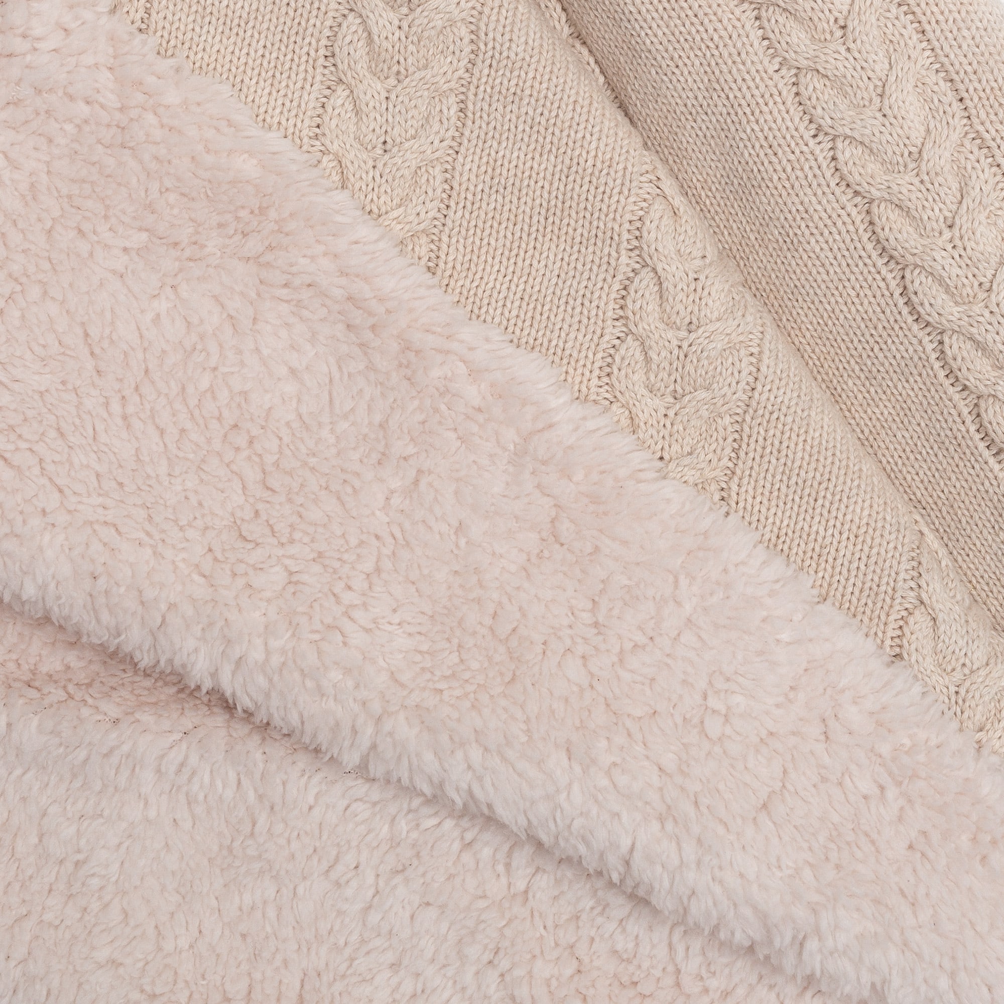 Strickdecken, JACKY, Pink – Produktansicht