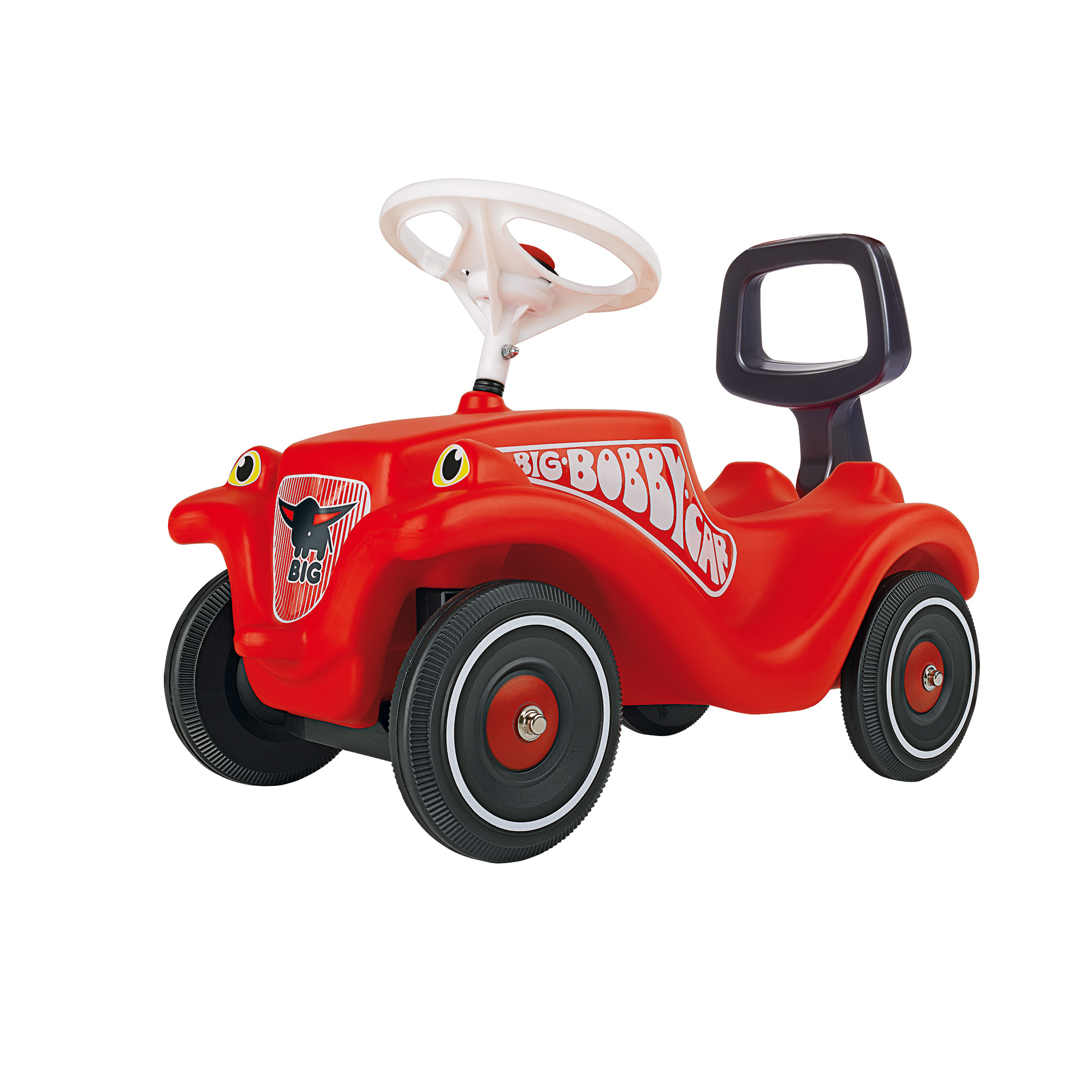 Bobby Car & Zubehör, BIG, Rot – Besonderheit: Set mit Lauflernhilfe, Zugseil und Schuhschonern (Super-Bundle-Preis: großer preislicher Vorteil im Vergleich zum Einzelkauf)